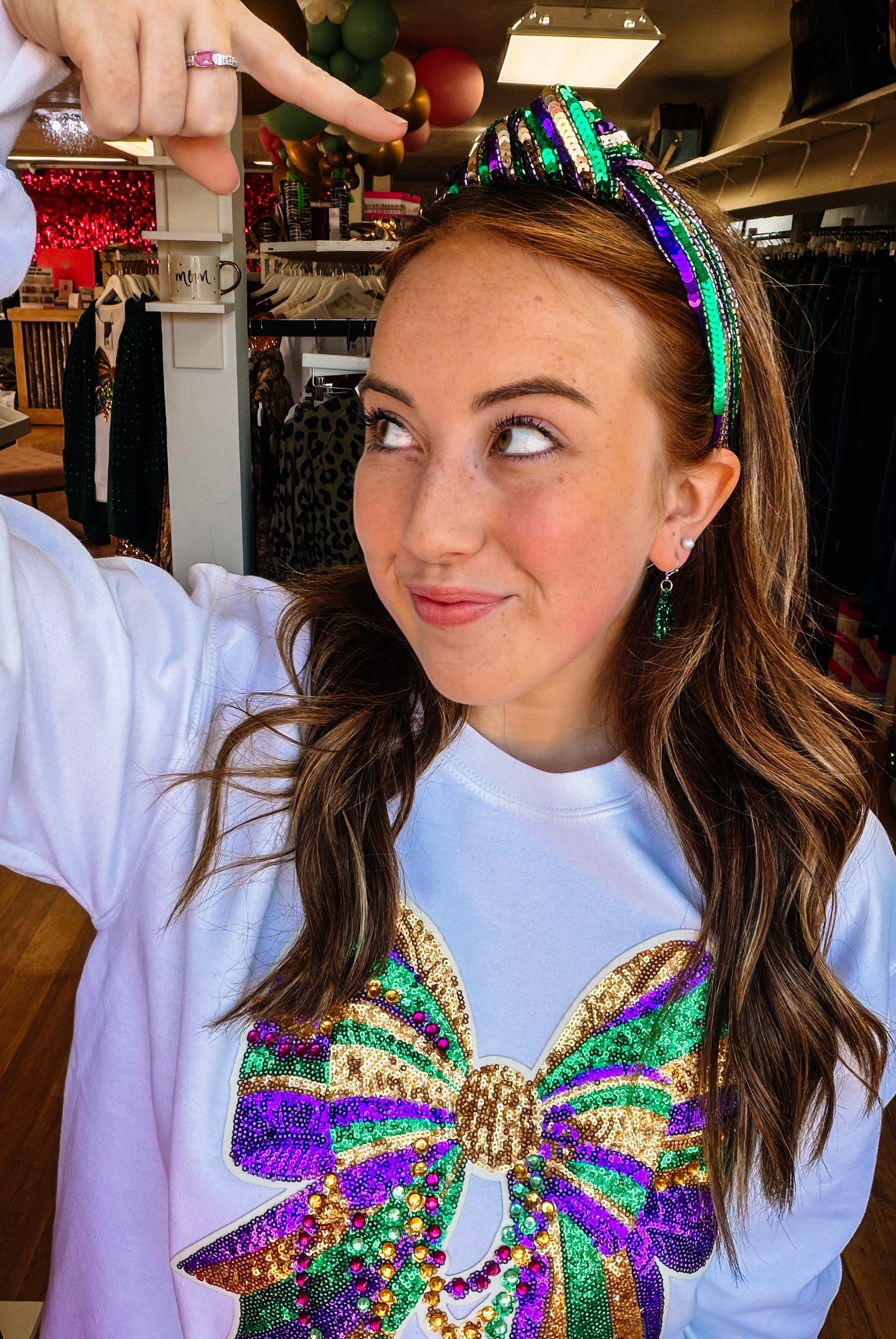 Parade Princess Sequin Headband-Headbands-Dear Me Southern Boutique, located in DeRidder, Louisiana