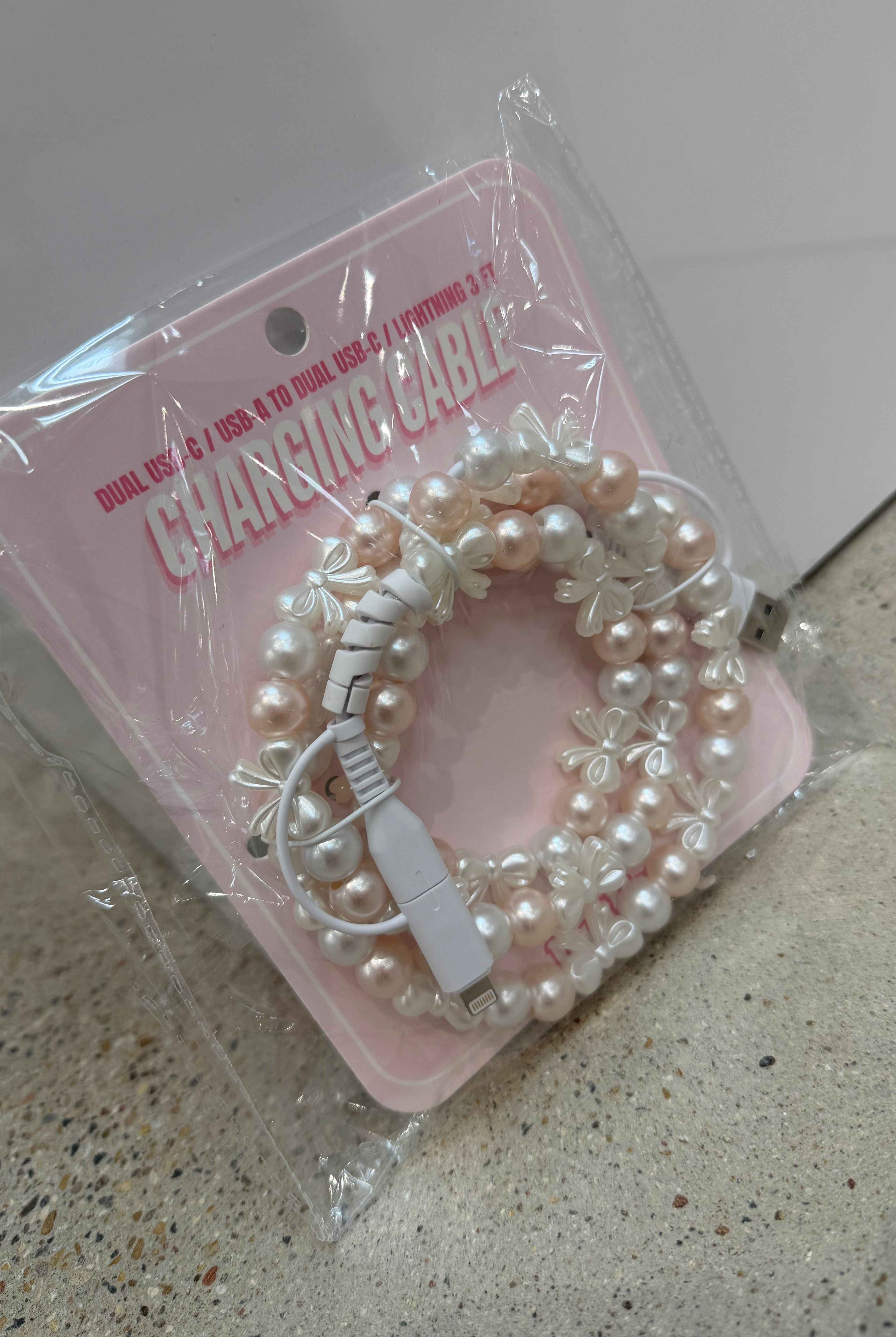 Pearl Phone Charger-Phone Accessories-Dear Me Southern Boutique, located in DeRidder, Louisiana