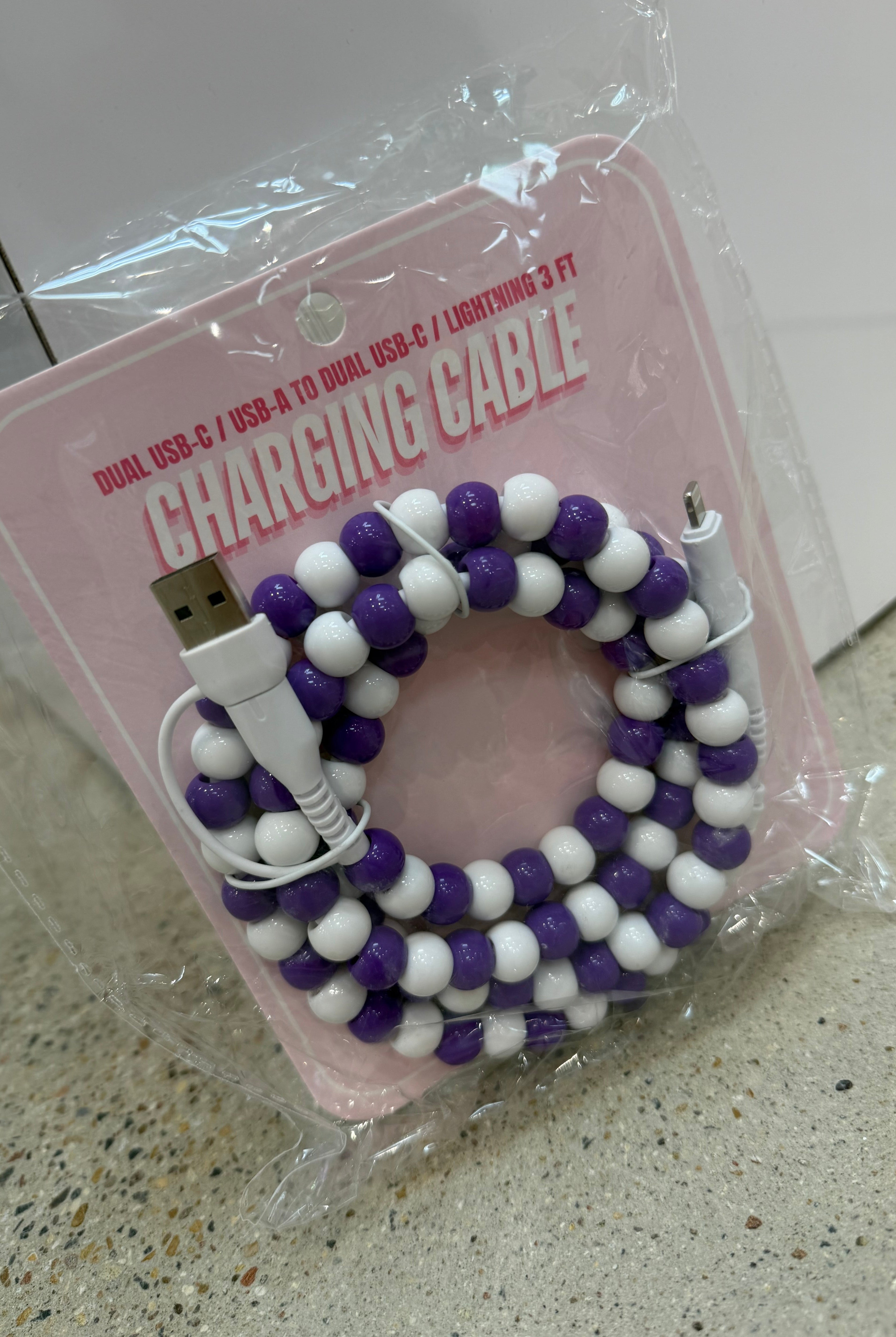 Pearl Phone Charger-Phone Accessories-Dear Me Southern Boutique, located in DeRidder, Louisiana