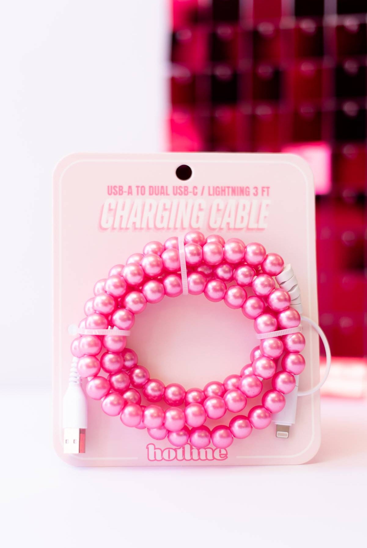 Pearl Phone Charger-Phone Accessories-Dear Me Southern Boutique, located in DeRidder, Louisiana