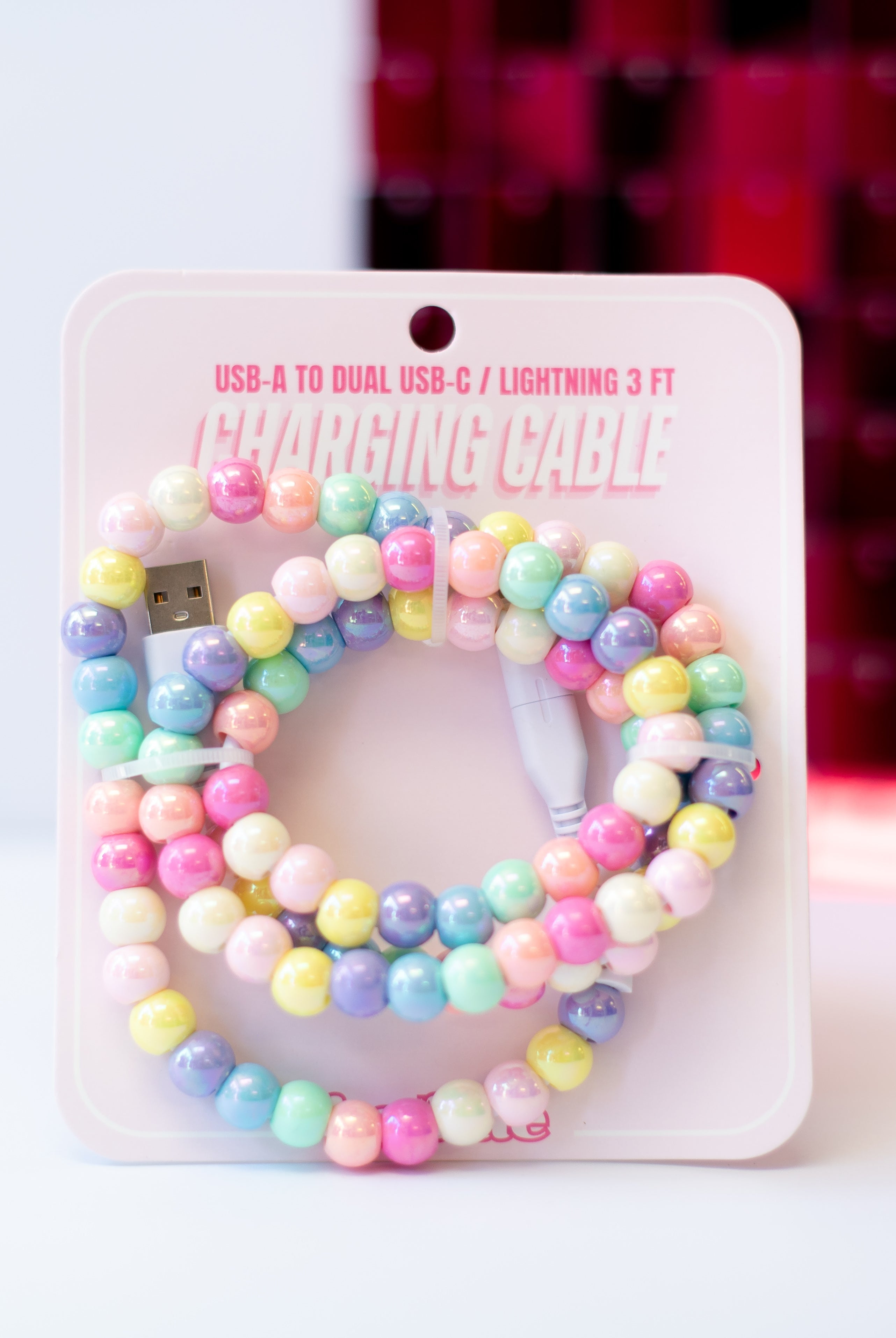 Pearl Phone Charger-Phone Accessories-Dear Me Southern Boutique, located in DeRidder, Louisiana