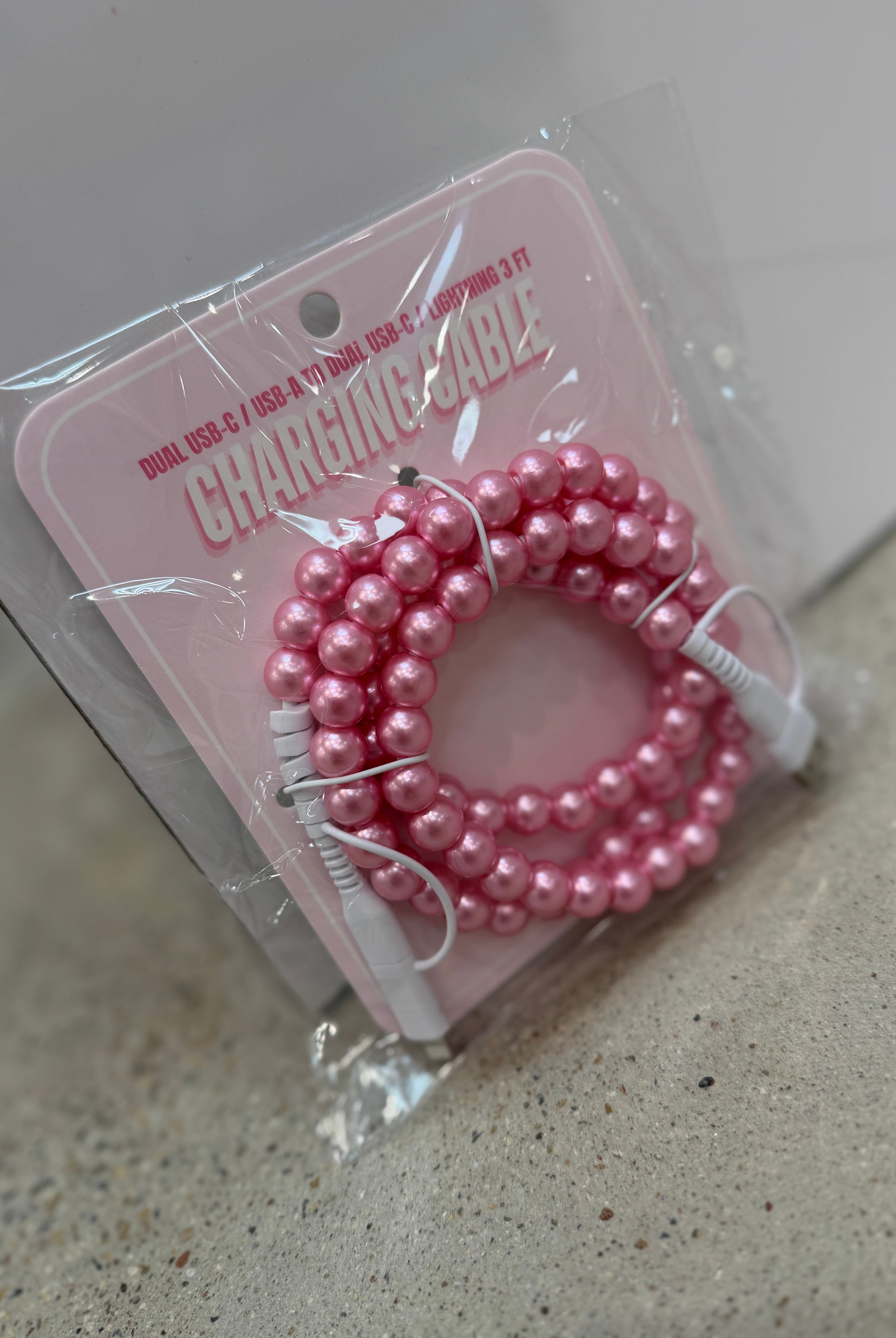 Pearl Phone Charger-Phone Accessories-Dear Me Southern Boutique, located in DeRidder, Louisiana