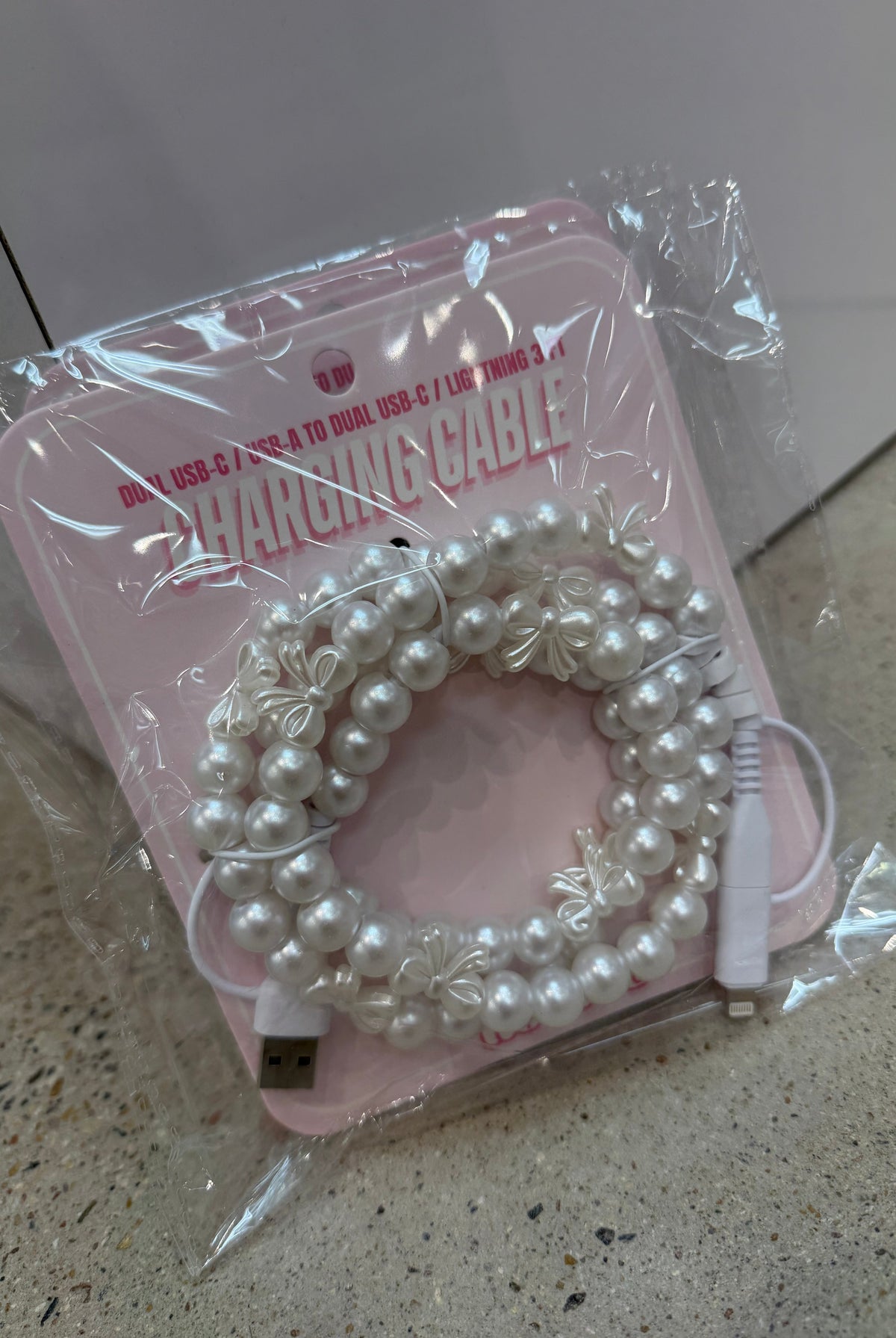 Pearl Phone Charger-Presales-Dear Me Southern Boutique, located in DeRidder, Louisiana