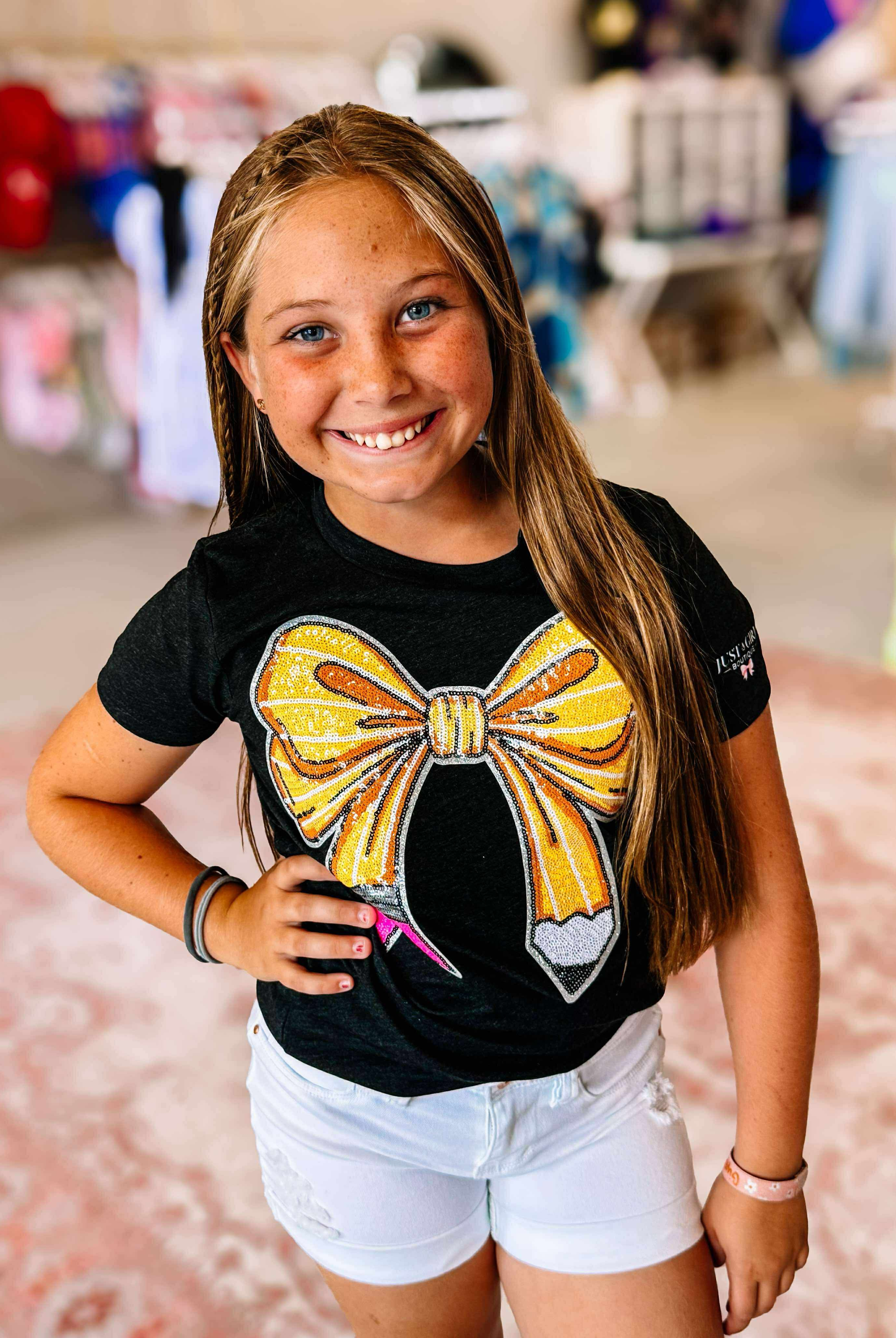 Pencil Me In Tee -Girls-Kids Clothing-Dear Me Southern Boutique, located in DeRidder, Louisiana