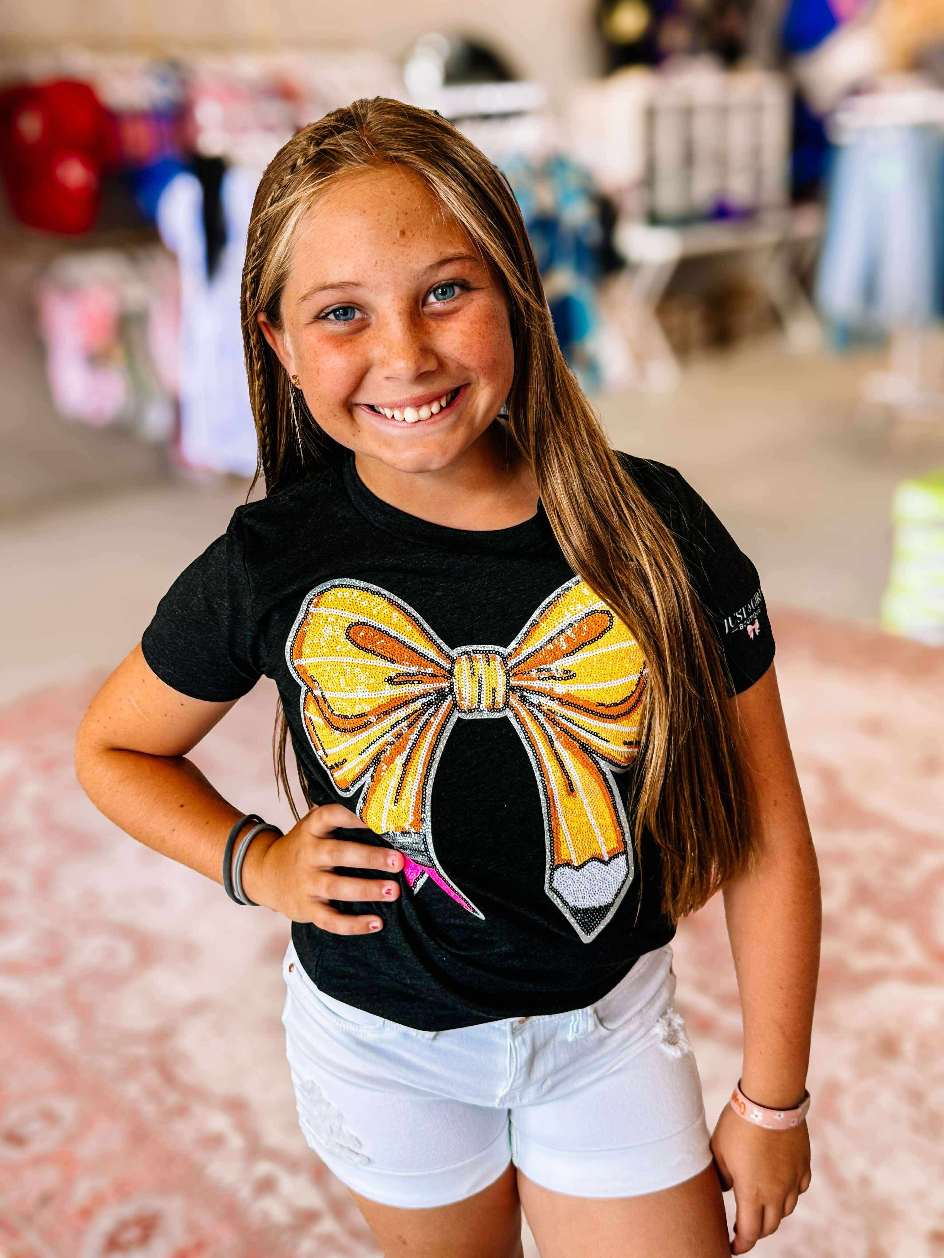 Pencil Me In Tee -Girls-Kids Clothing-Dear Me Southern Boutique, located in DeRidder, Louisiana