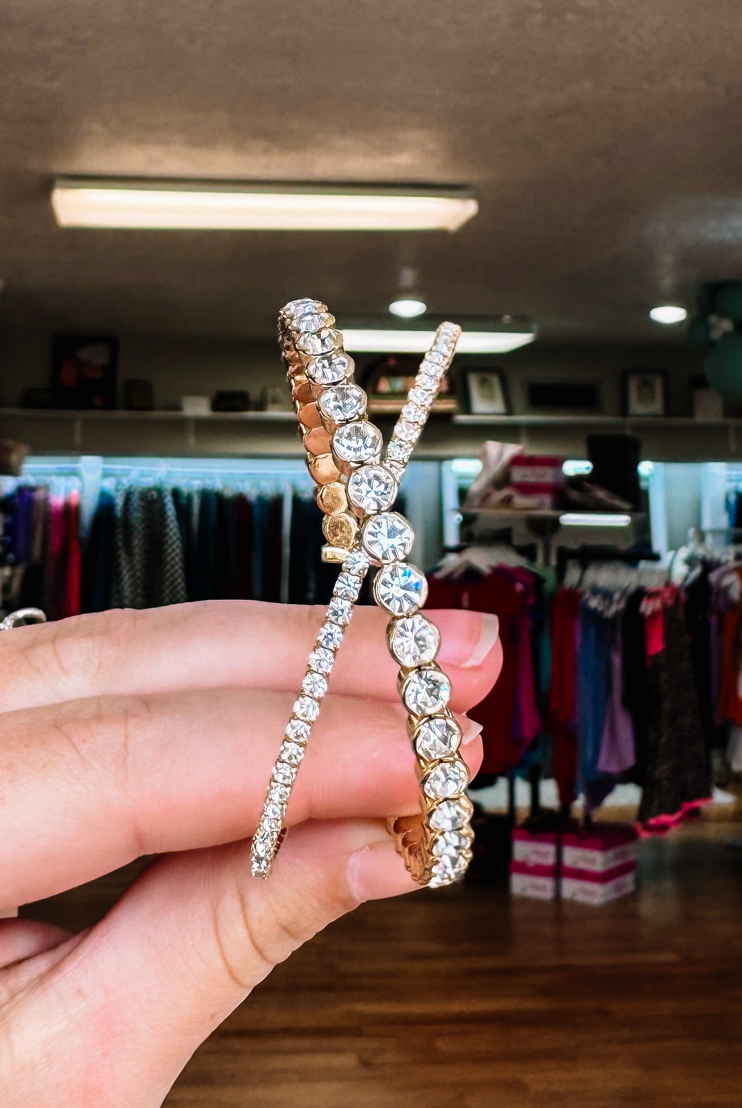 Pensacola Crystal Bangle-Bracelets-Dear Me Southern Boutique, located in DeRidder, Louisiana