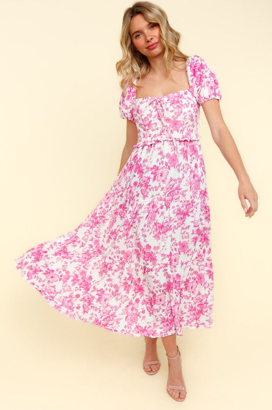Petals & Promises Floral Dress-Dresses-Dear Me Southern Boutique, located in DeRidder, Louisiana