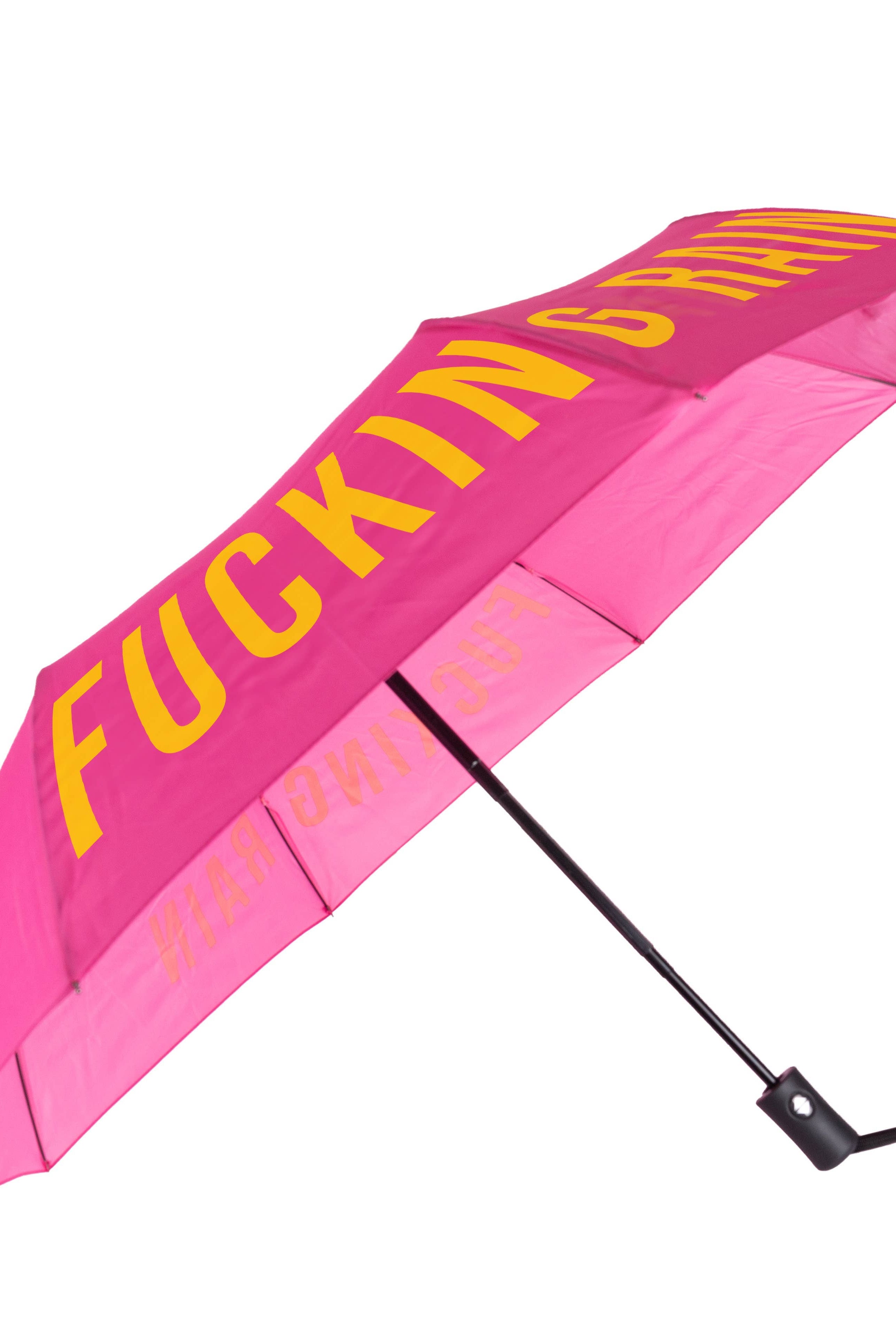 Pink Folding Umbrella, Rainy Day Sass-Clothing-Dear Me Southern Boutique, located in DeRidder, Louisiana