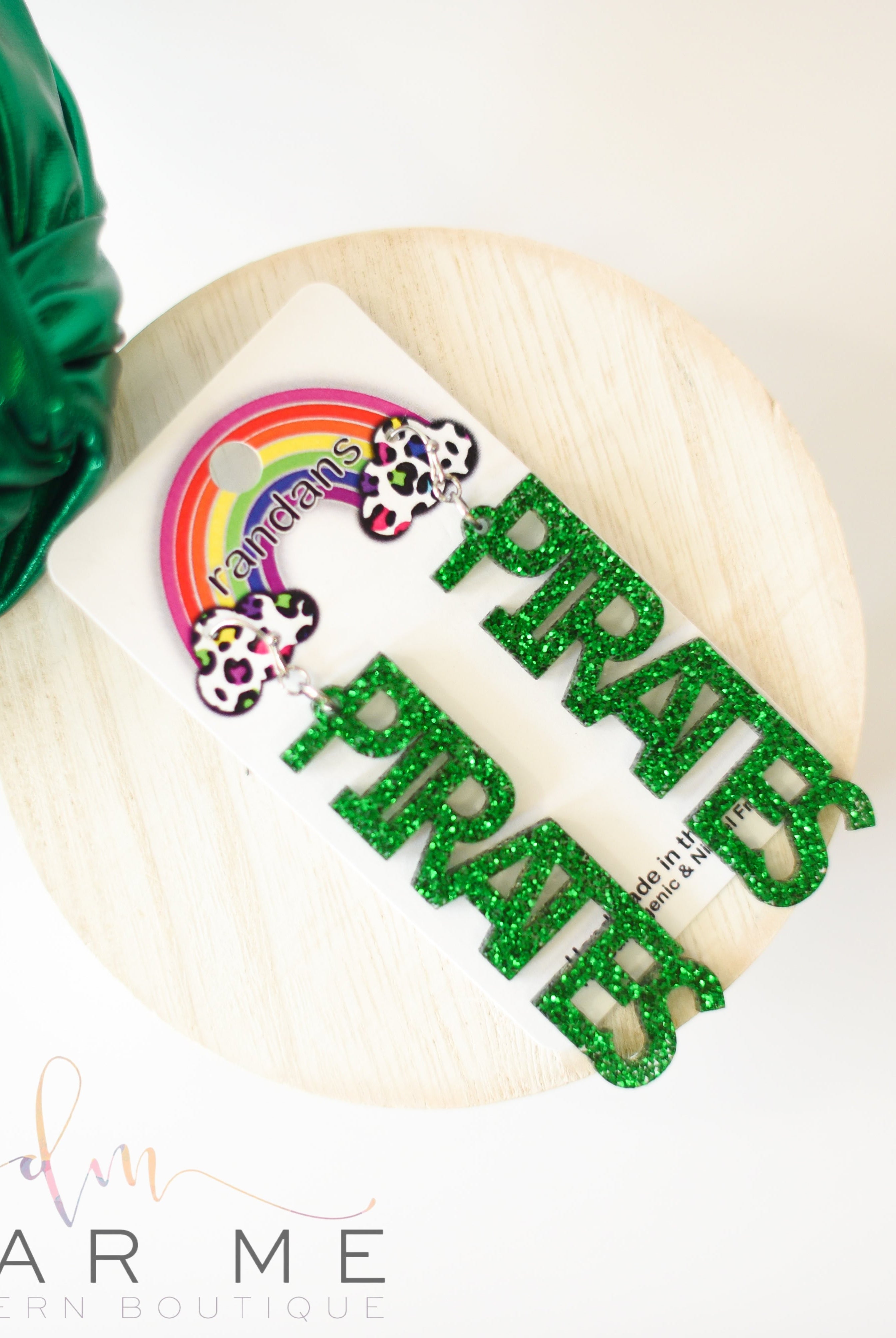 Pirates Randans Dangles-Earrings-Dear Me Southern Boutique, located in DeRidder, Louisiana