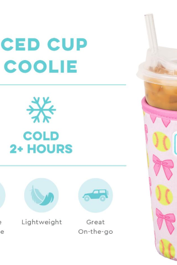 Pitch Hit Run Swig Iced Cup Coolie-Drink Coolies-Dear Me Southern Boutique, located in DeRidder, Louisiana