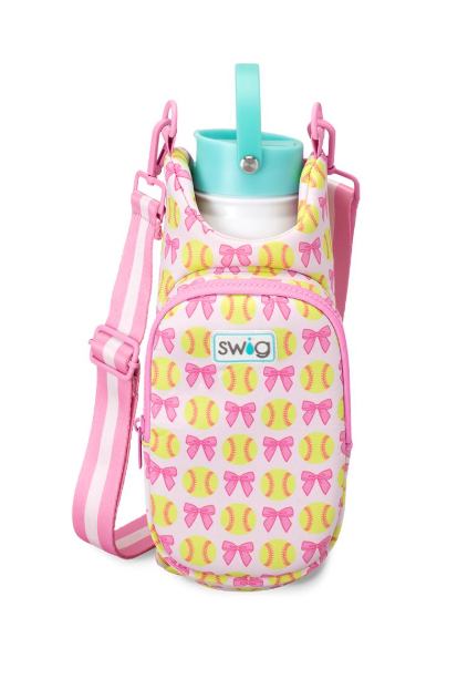 Pitch Hit Run Swig Life Water Bottle Sling-Water Bottles-Dear Me Southern Boutique, located in DeRidder, Louisiana
