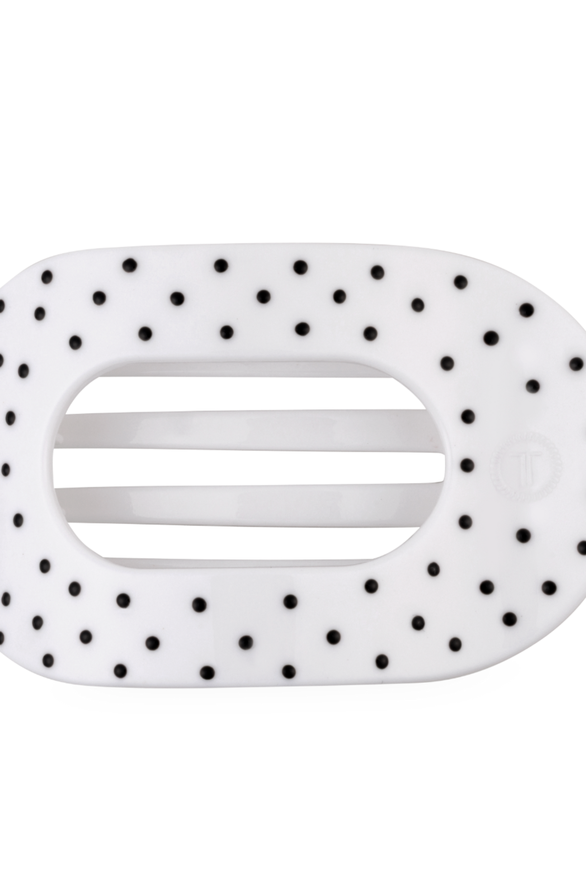 Polka Dot Large Round Clip-Hair accessories-Dear Me Southern Boutique, located in DeRidder, Louisiana
