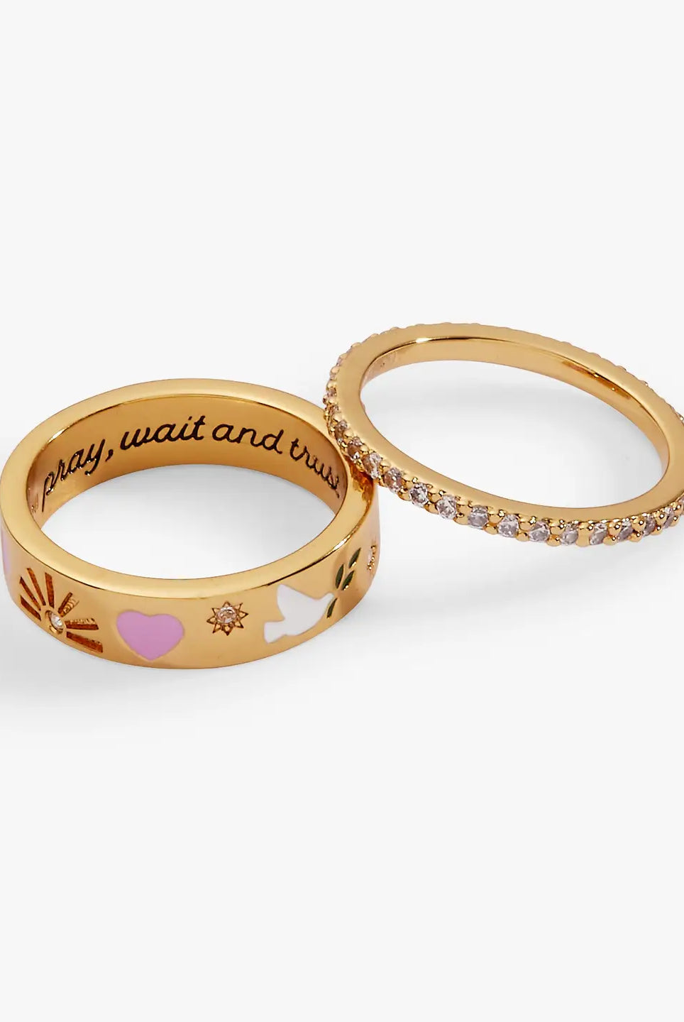 Pray, Wait, And Trust Ring Set-Dear Me Southern Boutique, located in DeRidder, Louisiana