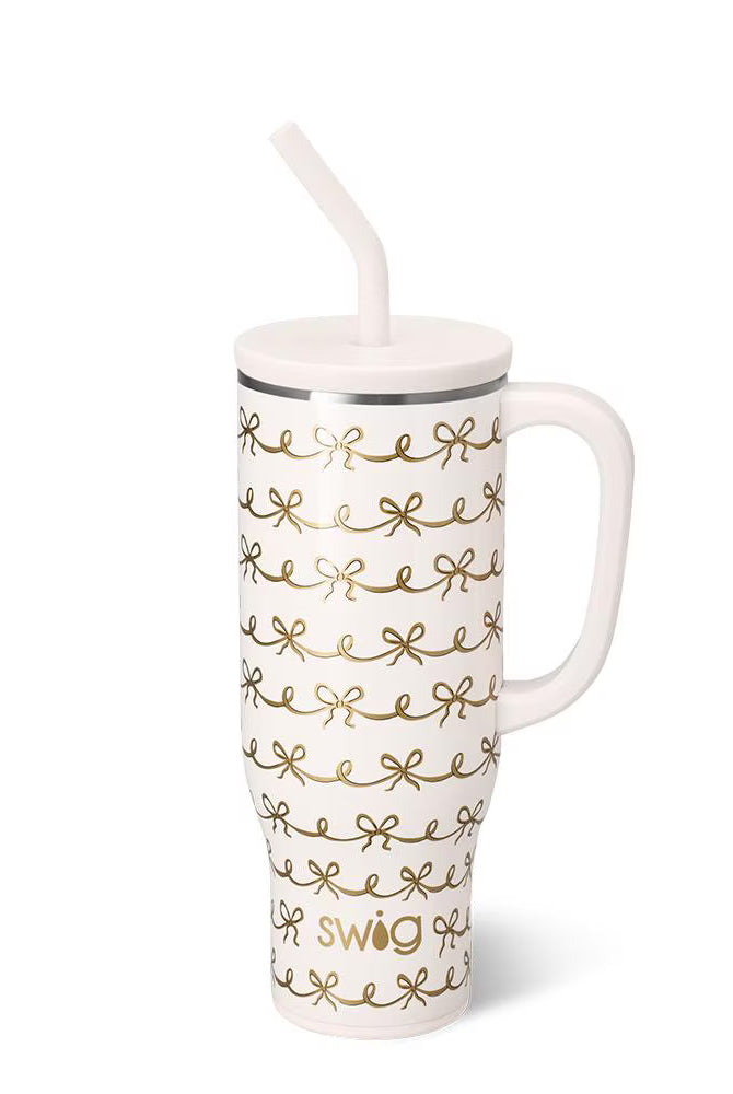 Pretty In Pearl Swig 30oz Mega Mug jr.-Tumblers-Dear Me Southern Boutique, located in DeRidder, Louisiana