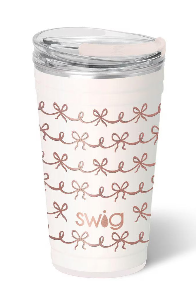Pretty In Pink Swig 24oz Party Cup-Wine + Cocktails-Dear Me Southern Boutique, located in DeRidder, Louisiana