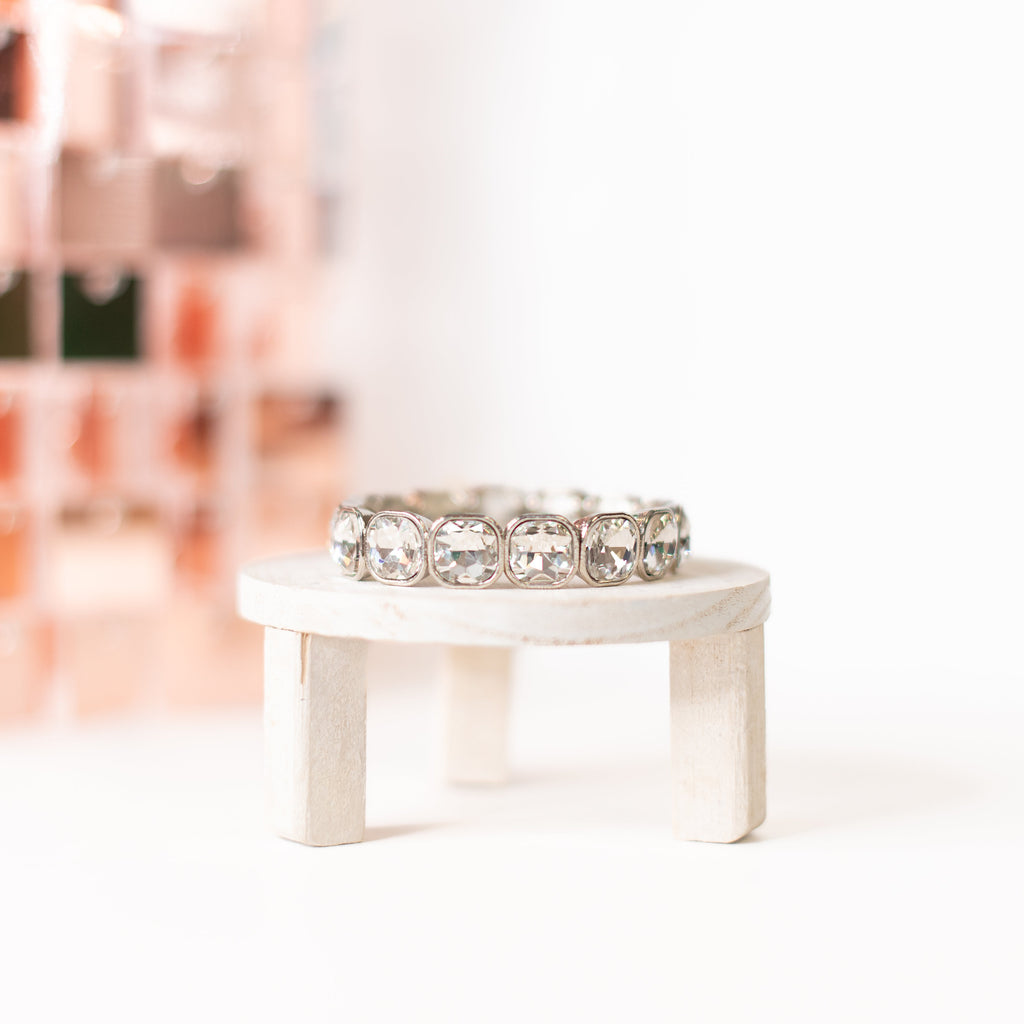 Pretty In Silver Bracelet-Bracelets-Dear Me Southern Boutique, located in DeRidder, Louisiana