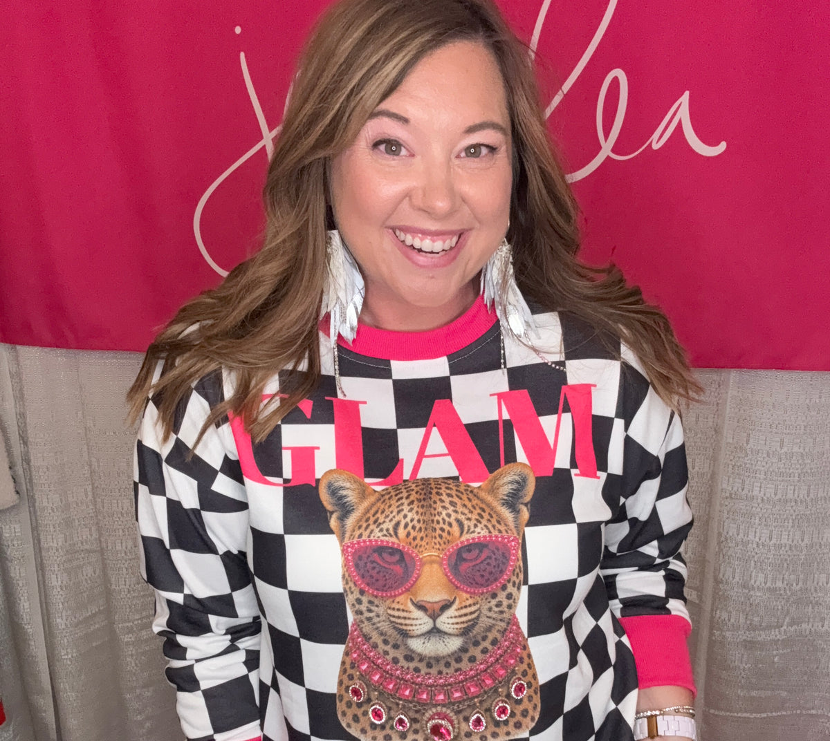 Pretty Wild Pullover - Glam Leopard-Presales-Dear Me Southern Boutique, located in DeRidder, Louisiana