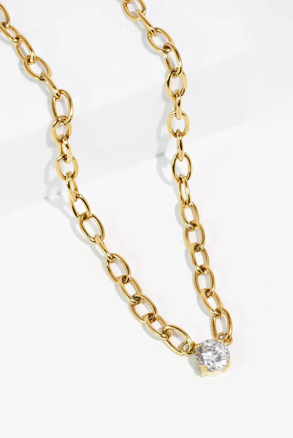 Promise Crystal Waterproof Necklace-Jewelry - Necklaces-Dear Me Southern Boutique, located in DeRidder, Louisiana