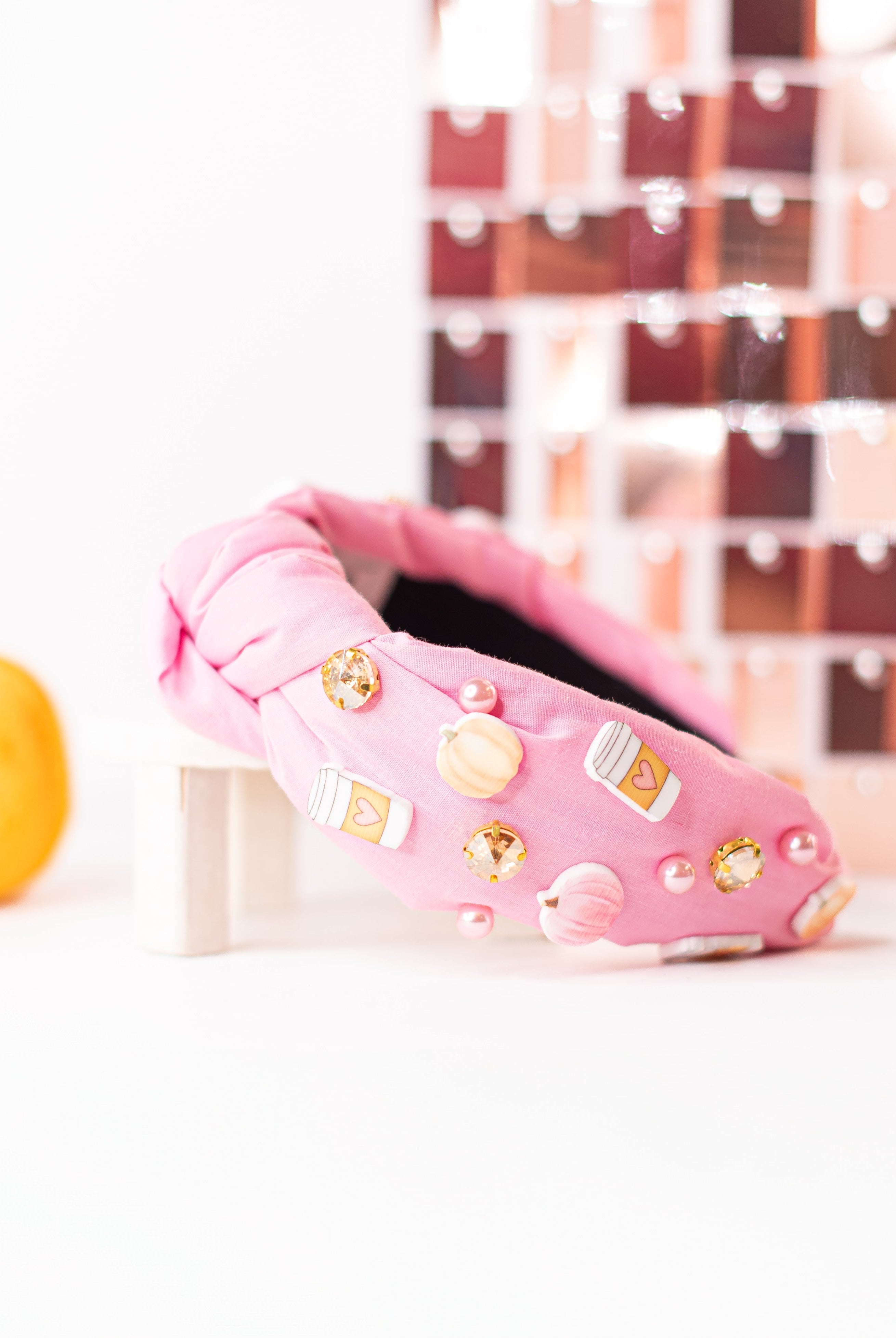 Pumpkin Latte Knot Headband-Headbands-Dear Me Southern Boutique, located in DeRidder, Louisiana