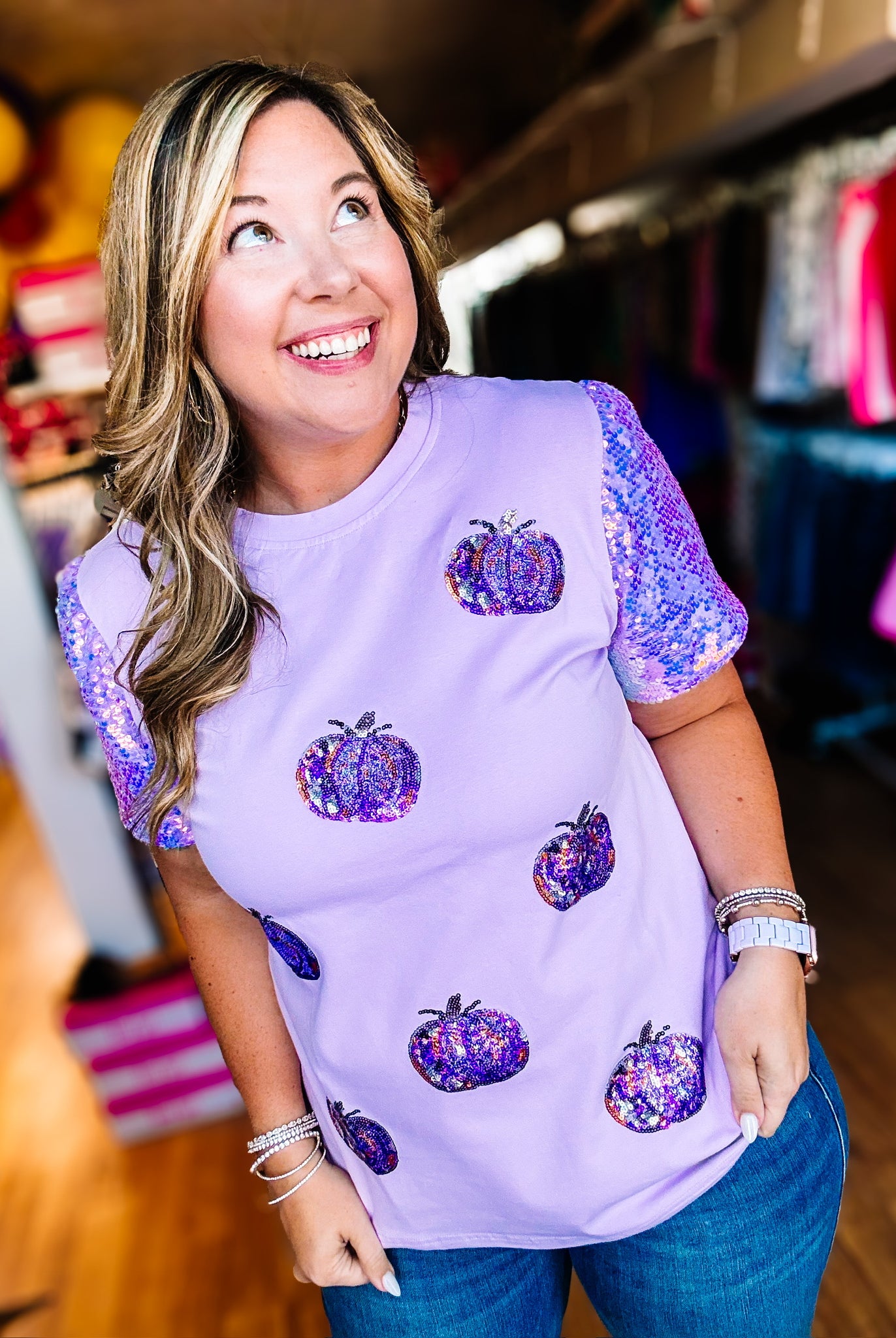 Pumpkin Queen Graphic Top-Shirts-Dear Me Southern Boutique, located in DeRidder, Louisiana