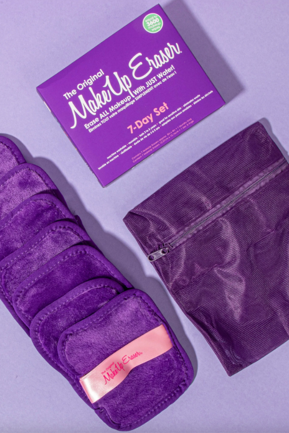 Queen Purple 7-Day Set Makeup Erasers-Makeup Erasers-Dear Me Southern Boutique, located in DeRidder, Louisiana