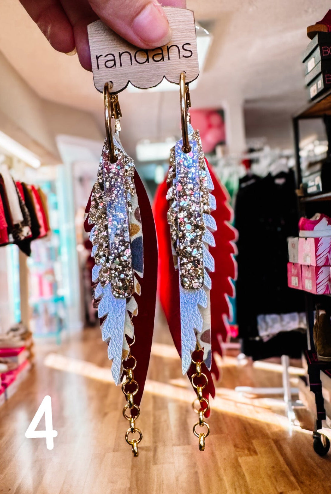 Randans Camo Fringe-Earrings-Dear Me Southern Boutique, located in DeRidder, Louisiana