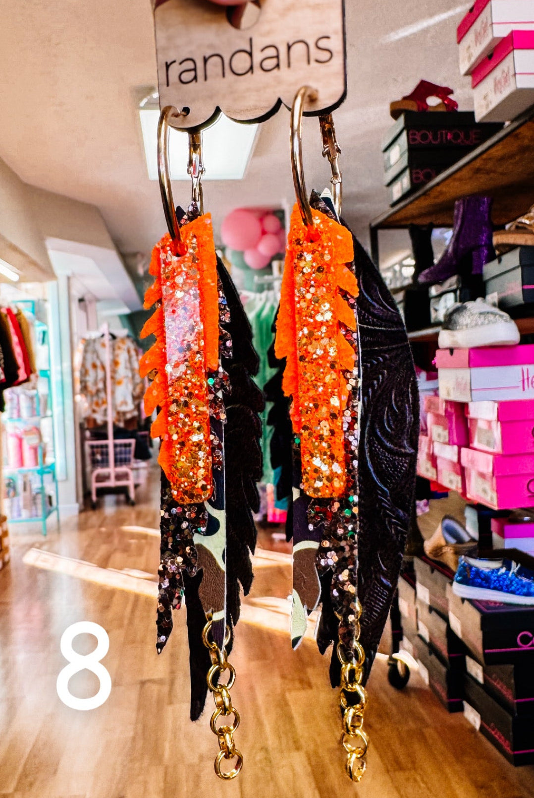 Randans Camo Fringe-Earrings-Dear Me Southern Boutique, located in DeRidder, Louisiana