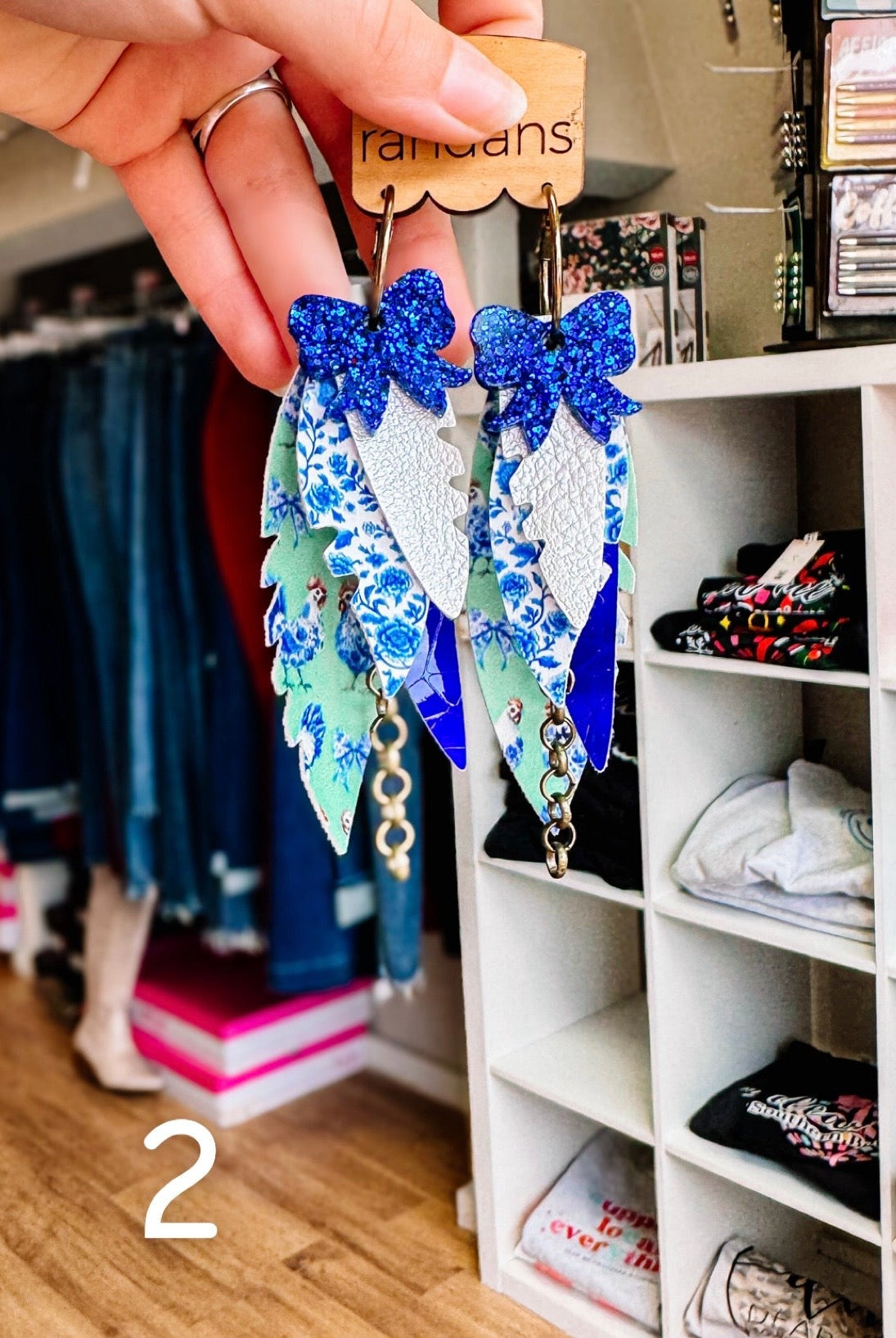 Randans Chicken Fringe-Earrings-Dear Me Southern Boutique, located in DeRidder, Louisiana