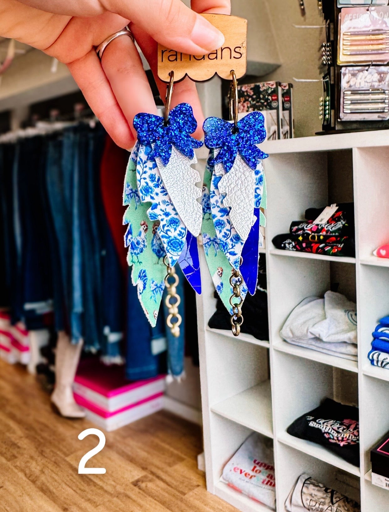 Randans Chicken Fringe-Earrings-Dear Me Southern Boutique, located in DeRidder, Louisiana