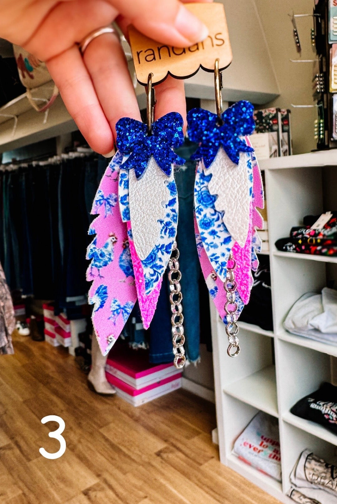 Randans Chicken Fringe-Earrings-Dear Me Southern Boutique, located in DeRidder, Louisiana