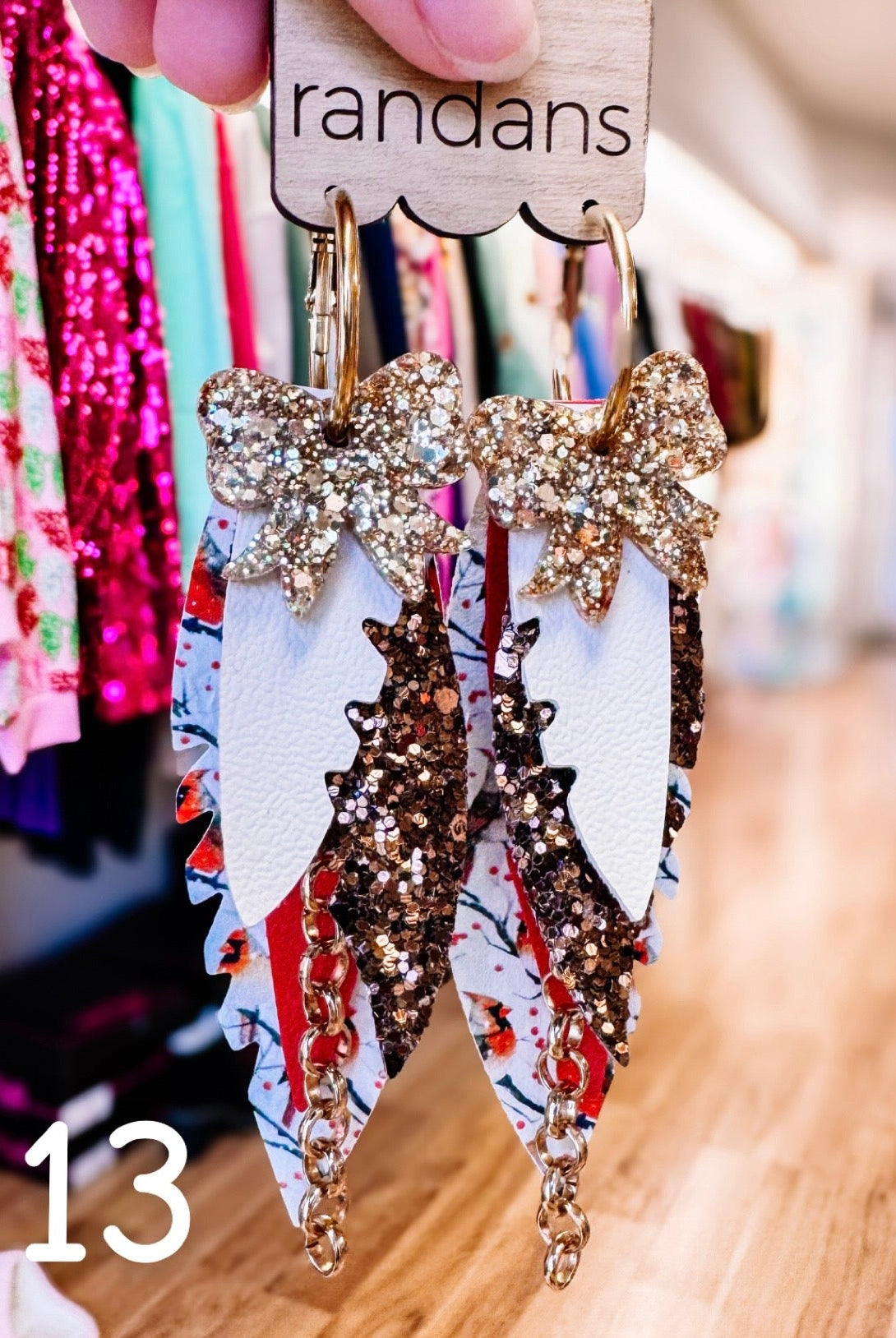 Randans Classic Christmas Fringe-Earrings-Dear Me Southern Boutique, located in DeRidder, Louisiana