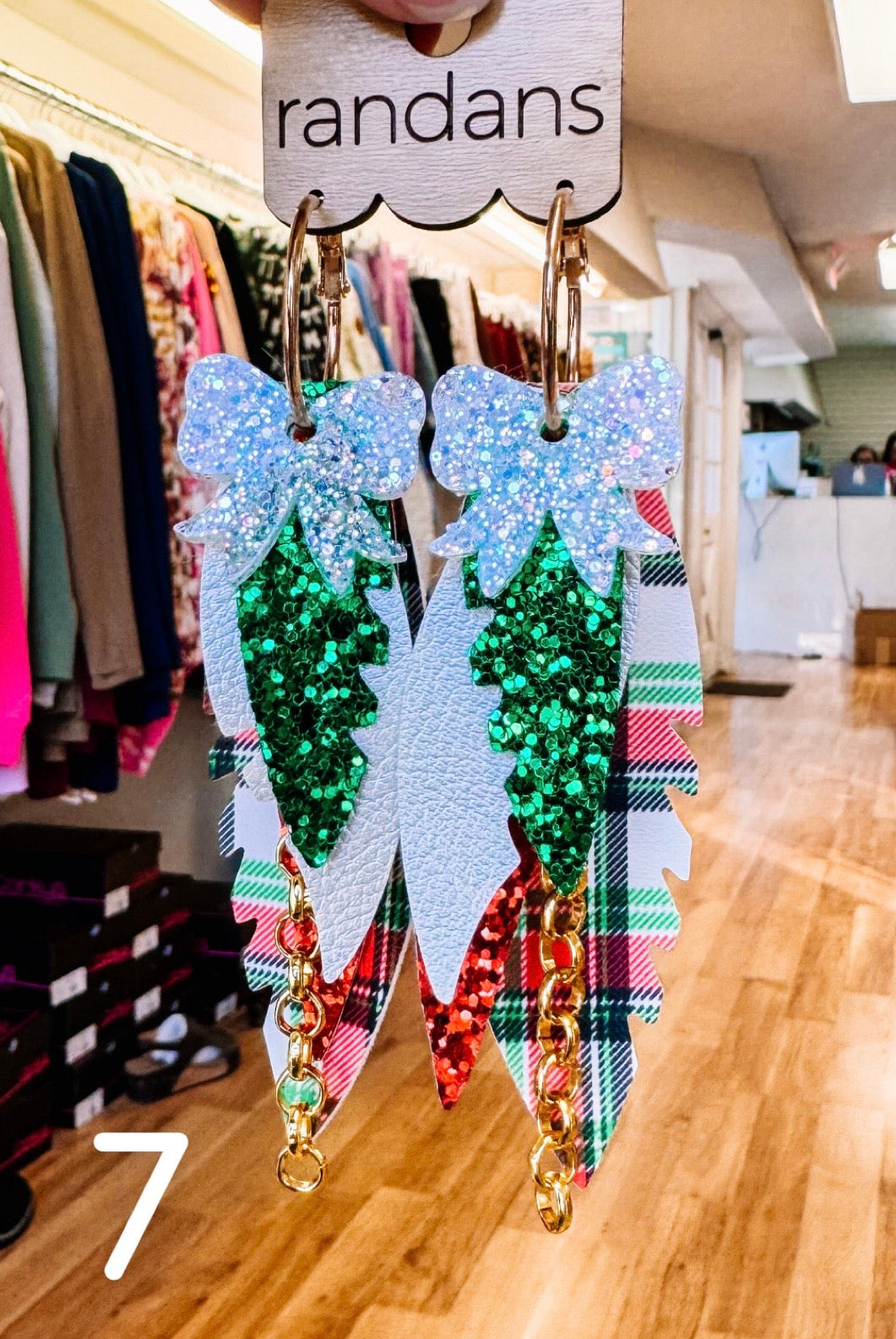 Randans Classic Christmas Fringe-Earrings-Dear Me Southern Boutique, located in DeRidder, Louisiana