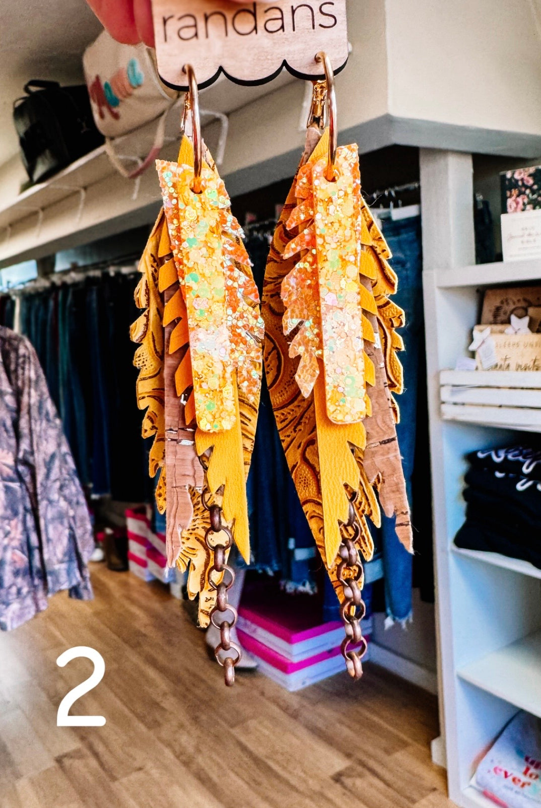 Randans Golden Gypsy Fringe-Earrings-Dear Me Southern Boutique, located in DeRidder, Louisiana