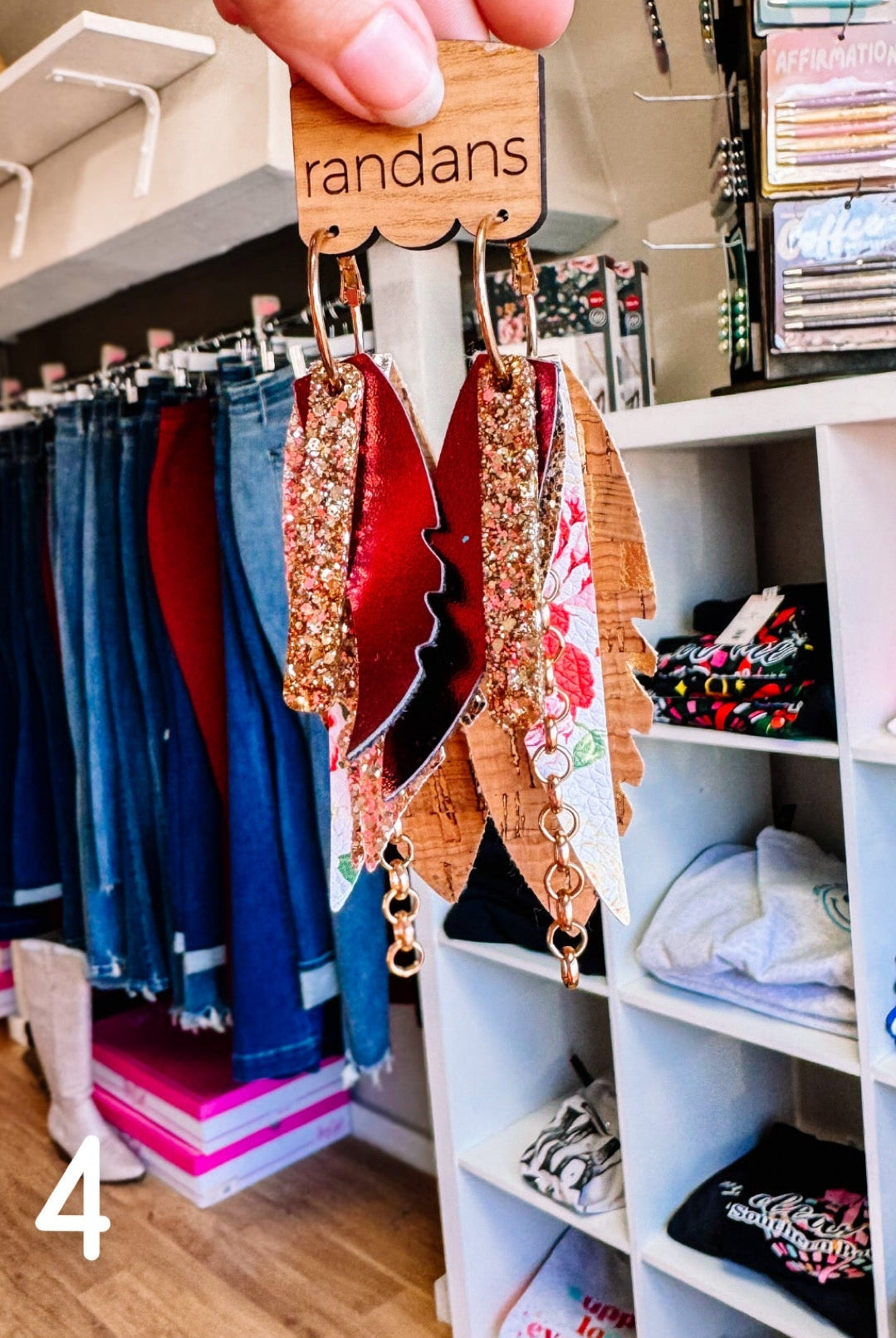 Randans Neutral Fringe-Earrings-Dear Me Southern Boutique, located in DeRidder, Louisiana