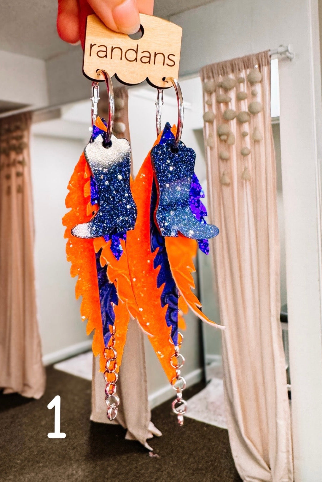 Randans Orange Glow Fringe-Earrings-Dear Me Southern Boutique, located in DeRidder, Louisiana