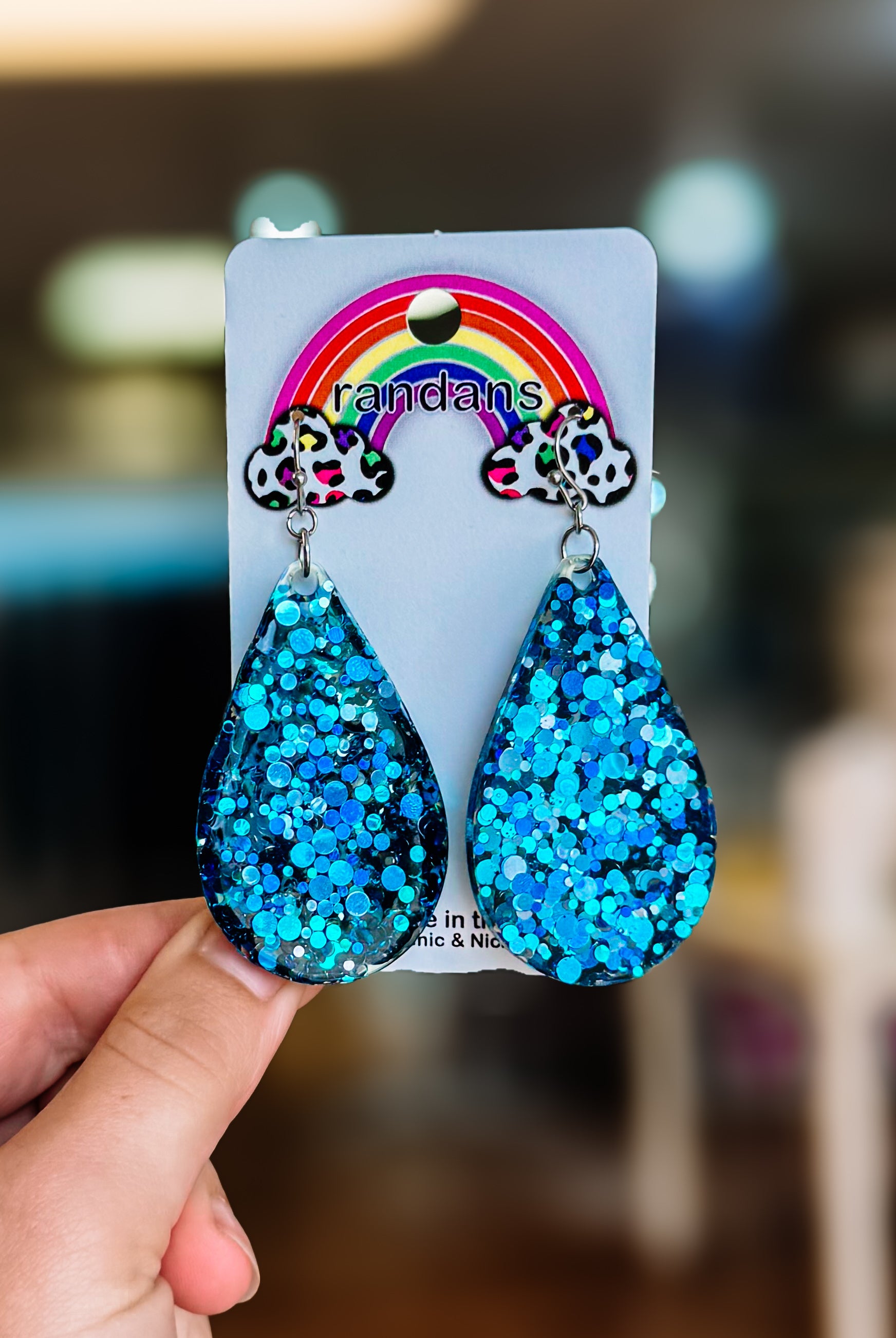 Randans Resin Earrings-Dear Me Southern Boutique, located in DeRidder, Louisiana