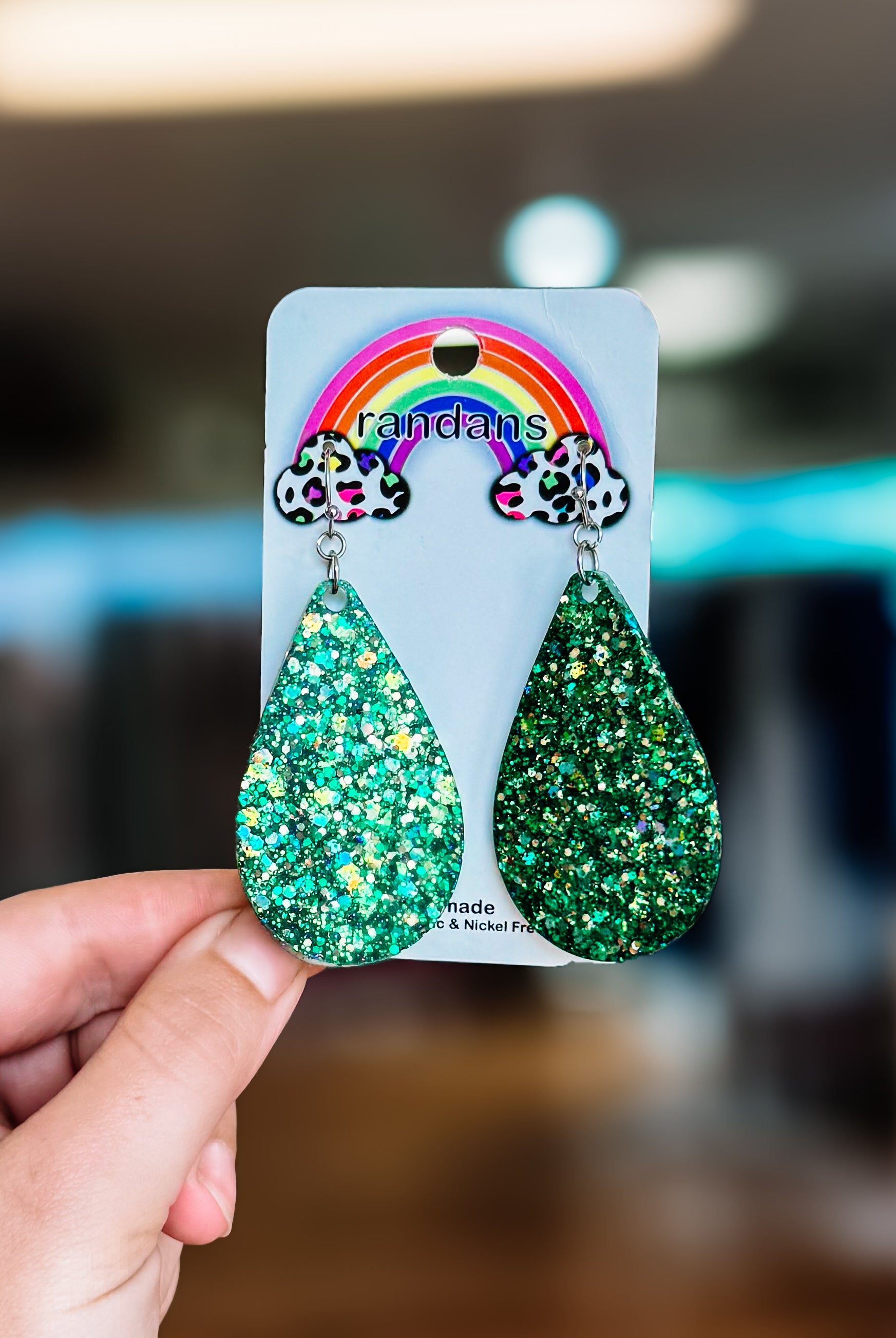 Randans Resin Earrings-Dear Me Southern Boutique, located in DeRidder, Louisiana