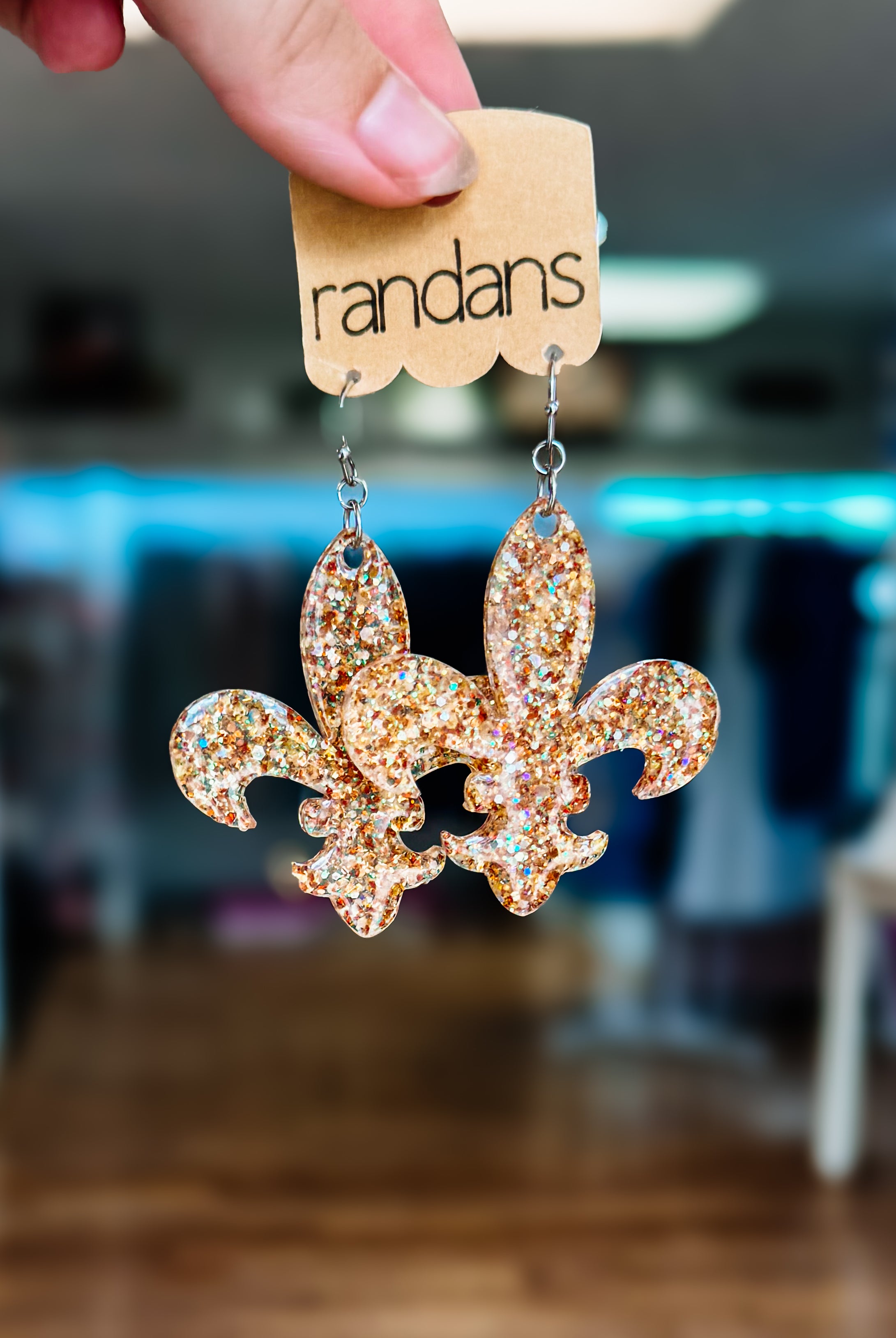 Randans Resin Earrings-Dear Me Southern Boutique, located in DeRidder, Louisiana