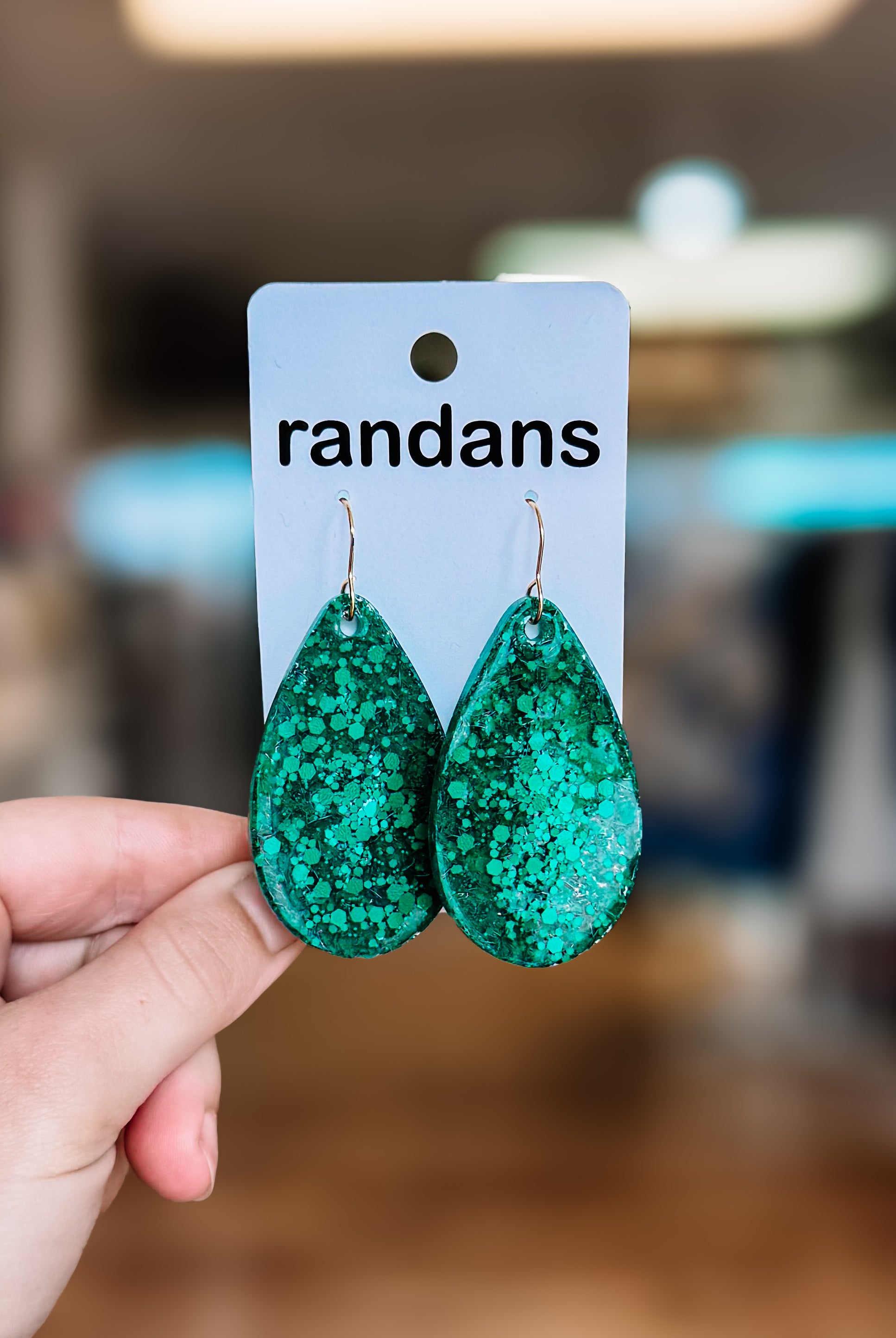 Randans Resin Earrings-Dear Me Southern Boutique, located in DeRidder, Louisiana