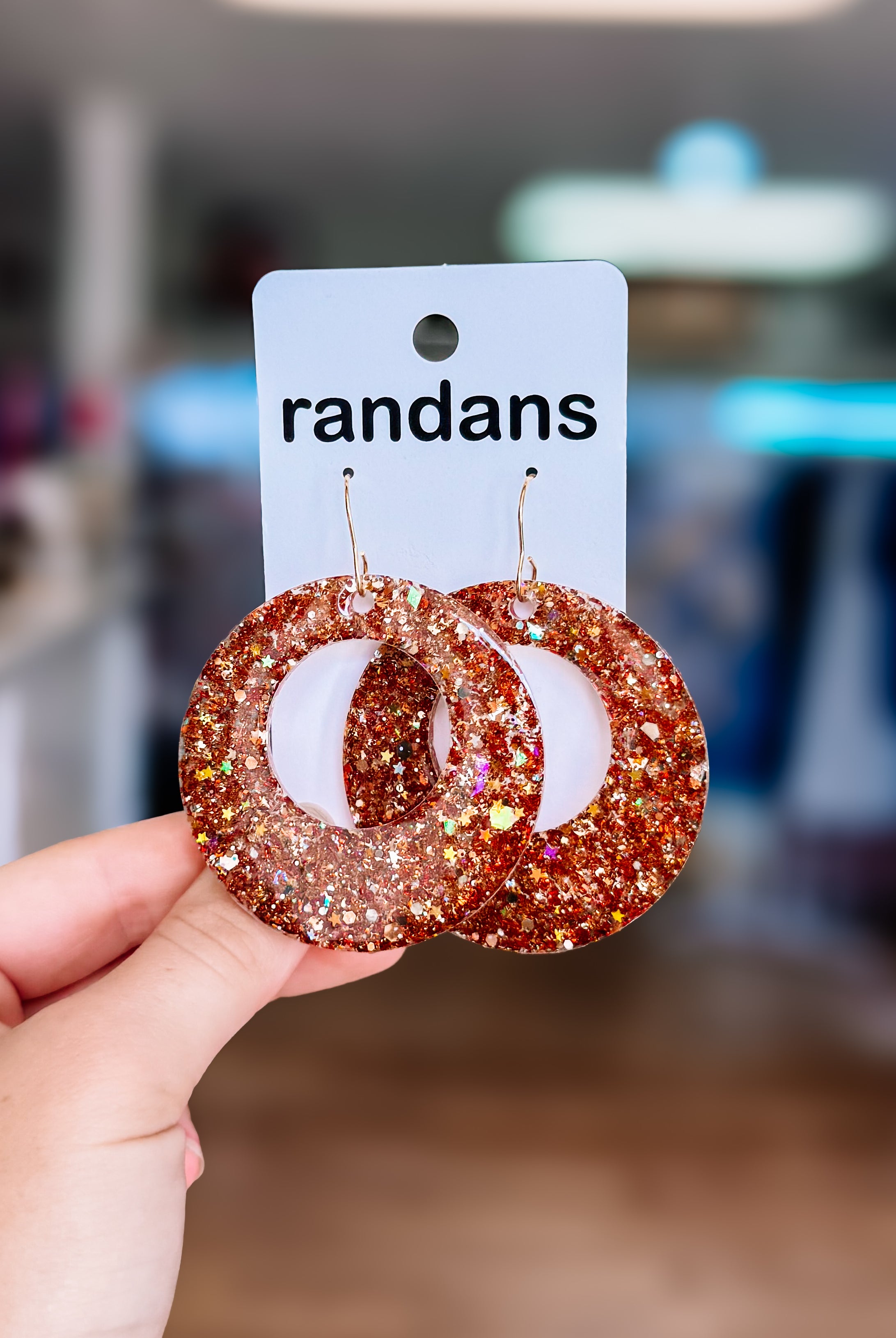 Randans Resin Earrings-Dear Me Southern Boutique, located in DeRidder, Louisiana