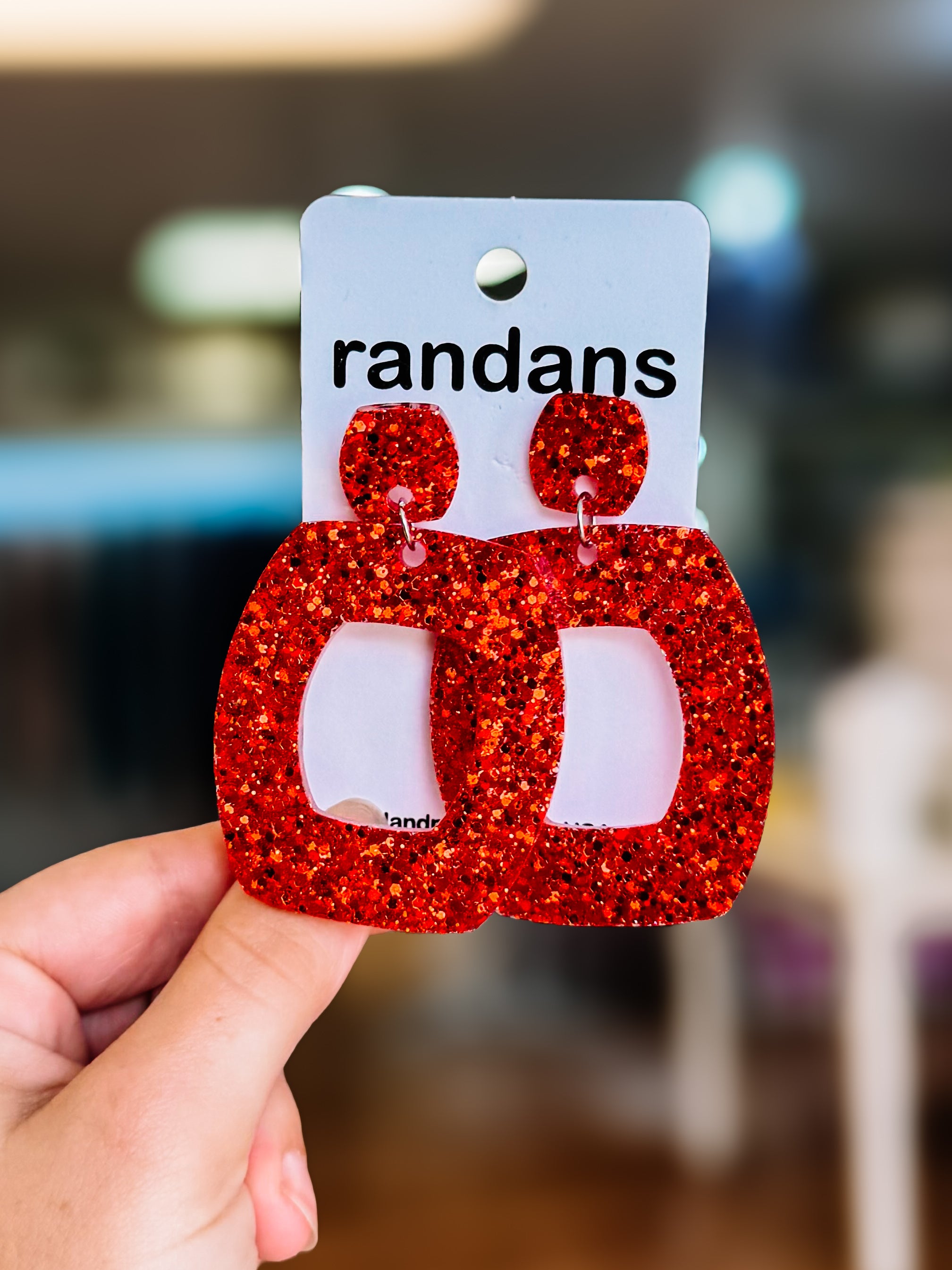 Randans Resin Earrings-Dear Me Southern Boutique, located in DeRidder, Louisiana