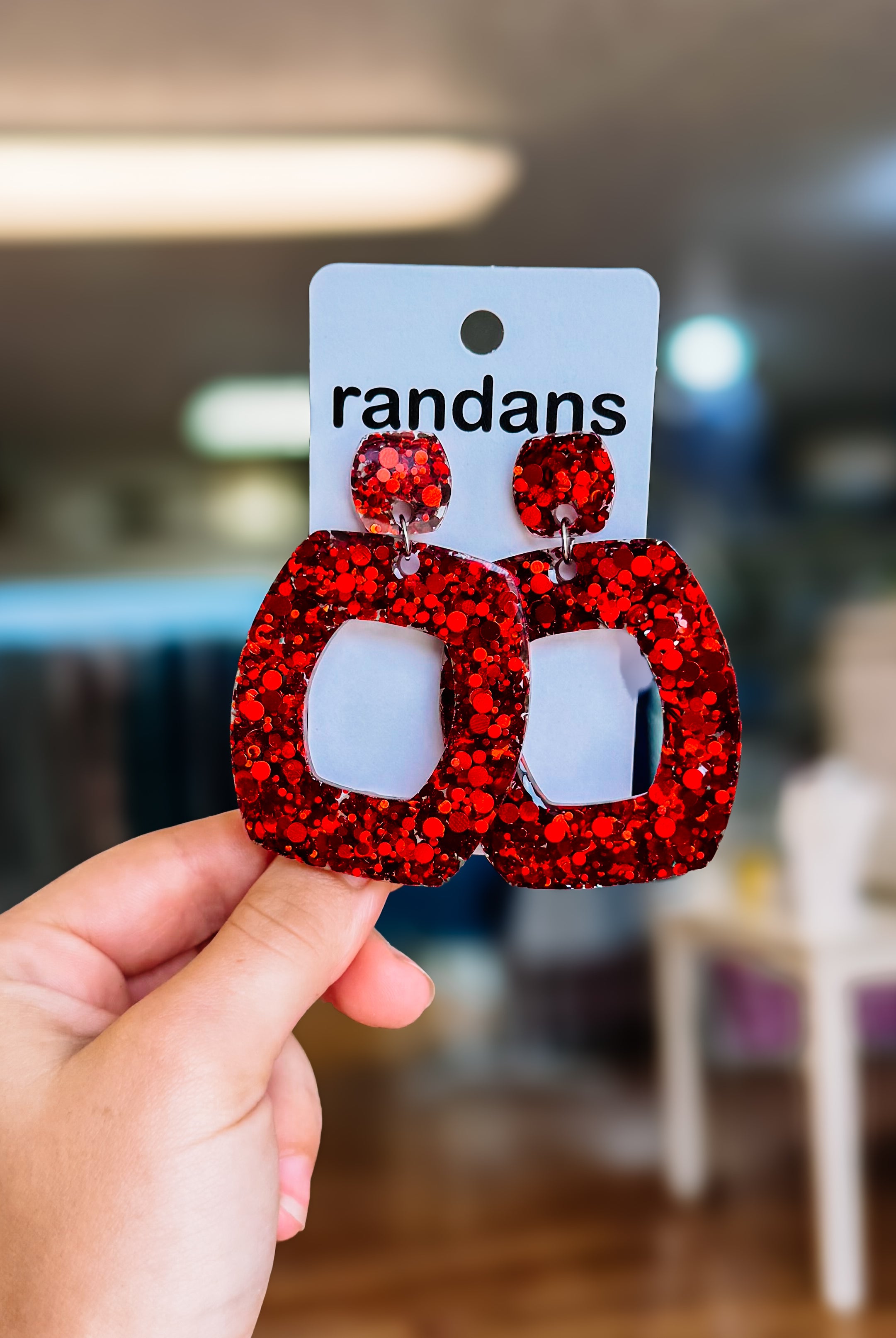 Randans Resin Earrings-Dear Me Southern Boutique, located in DeRidder, Louisiana