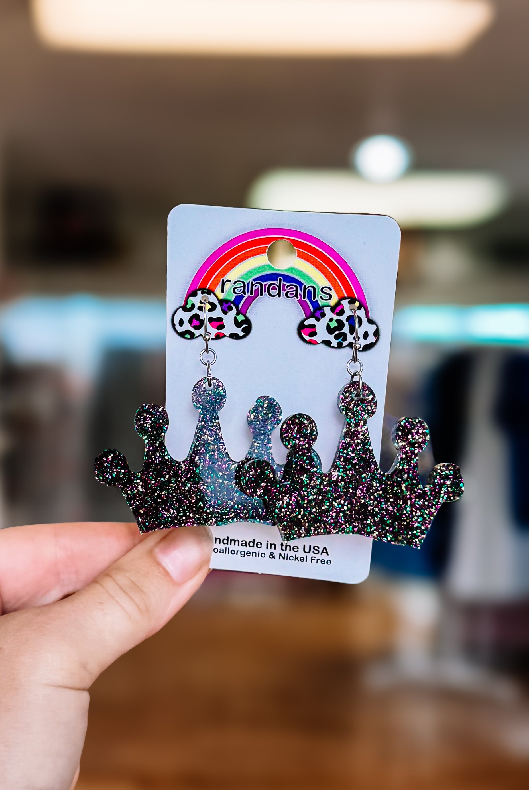 Randans Resin Earrings-Dear Me Southern Boutique, located in DeRidder, Louisiana