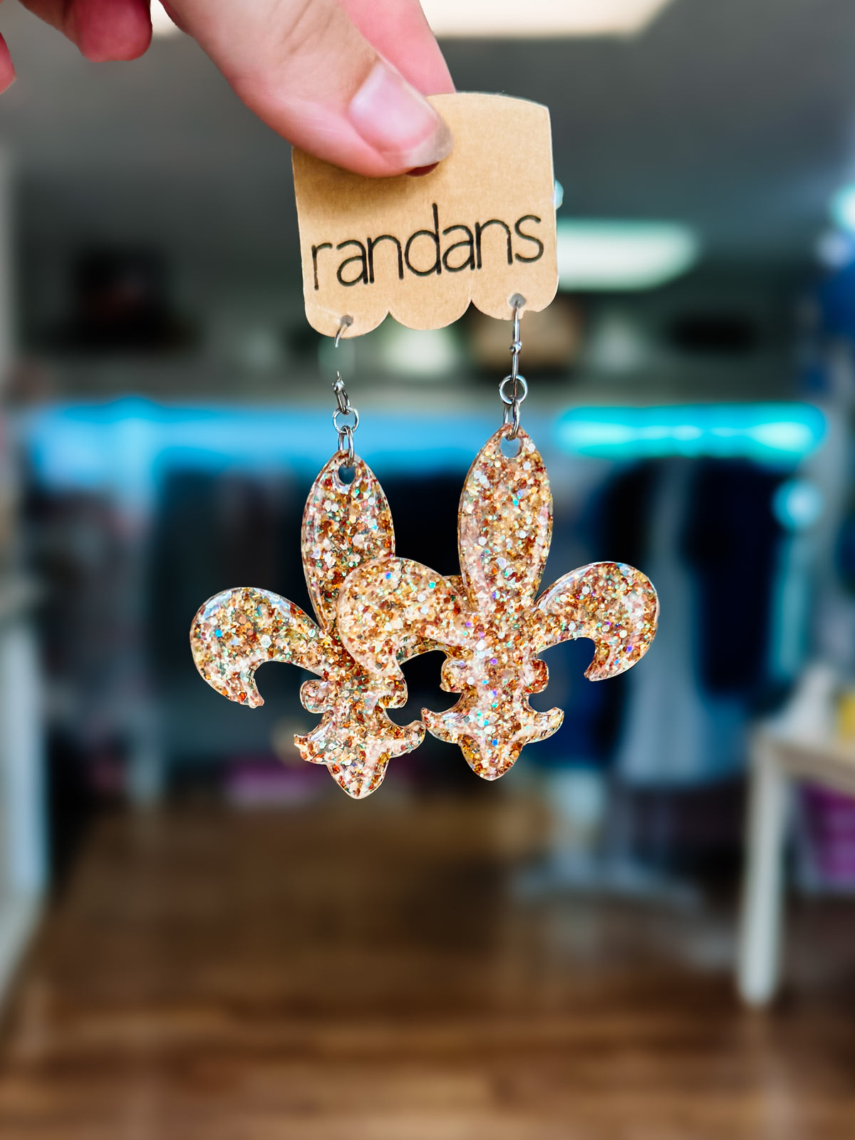 Randans Resin Earrings-Jewelry - Earrings-Dear Me Southern Boutique, located in DeRidder, Louisiana