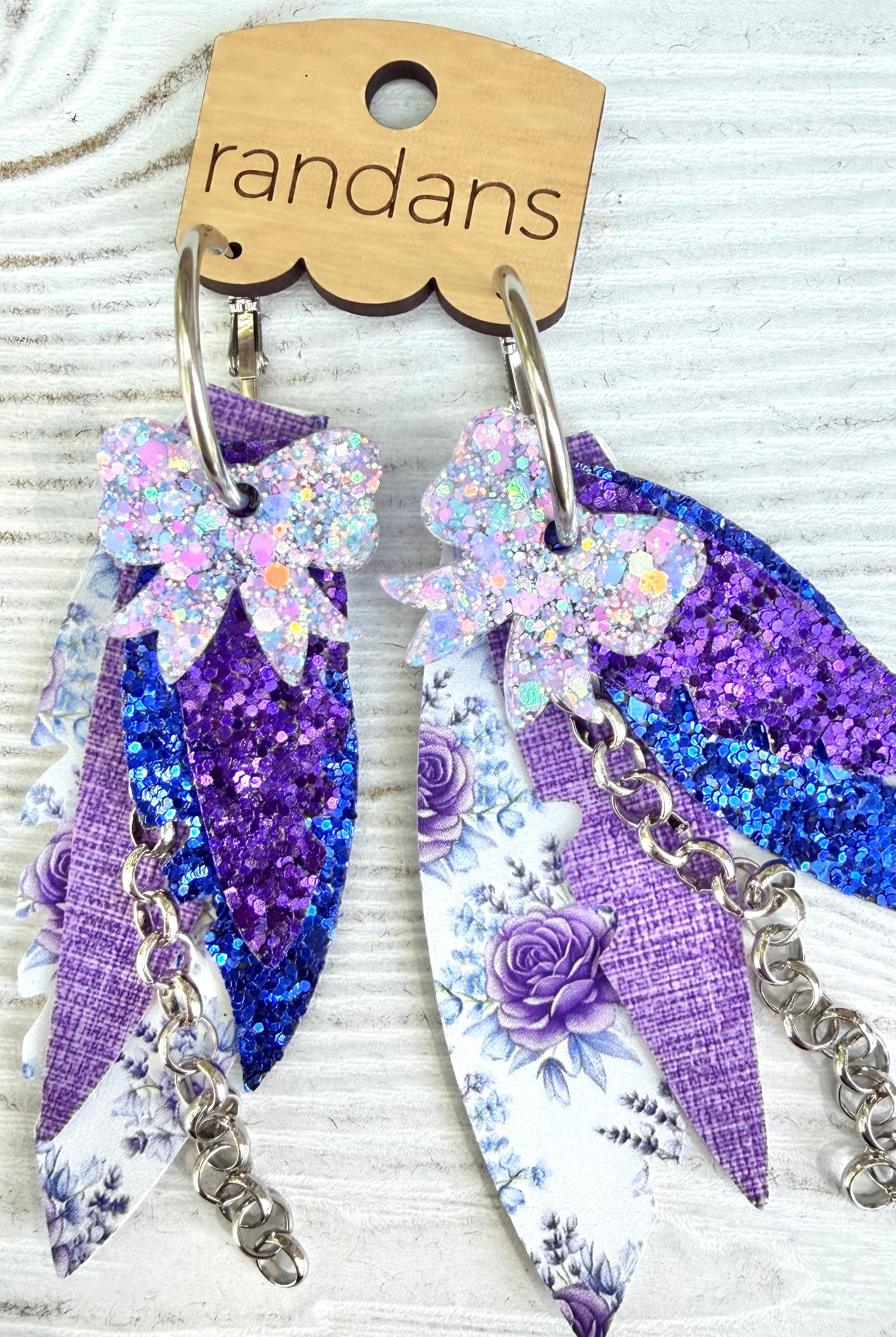Randans fringe hoop earrings- Fall- Axel-Dear Me Southern Boutique, located in DeRidder, Louisiana