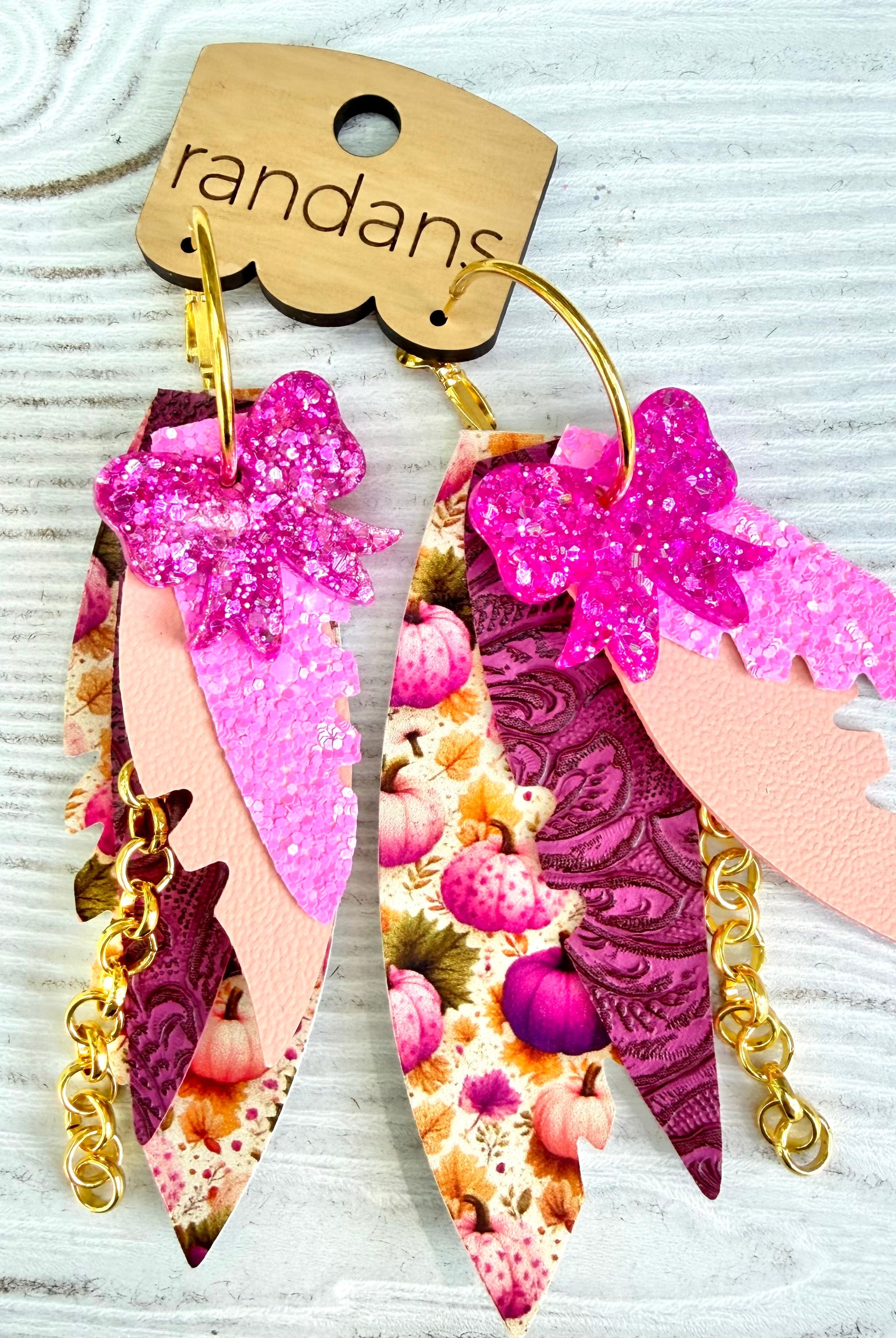 Randans fringe hoop earrings- Fall- Beam-Dear Me Southern Boutique, located in DeRidder, Louisiana