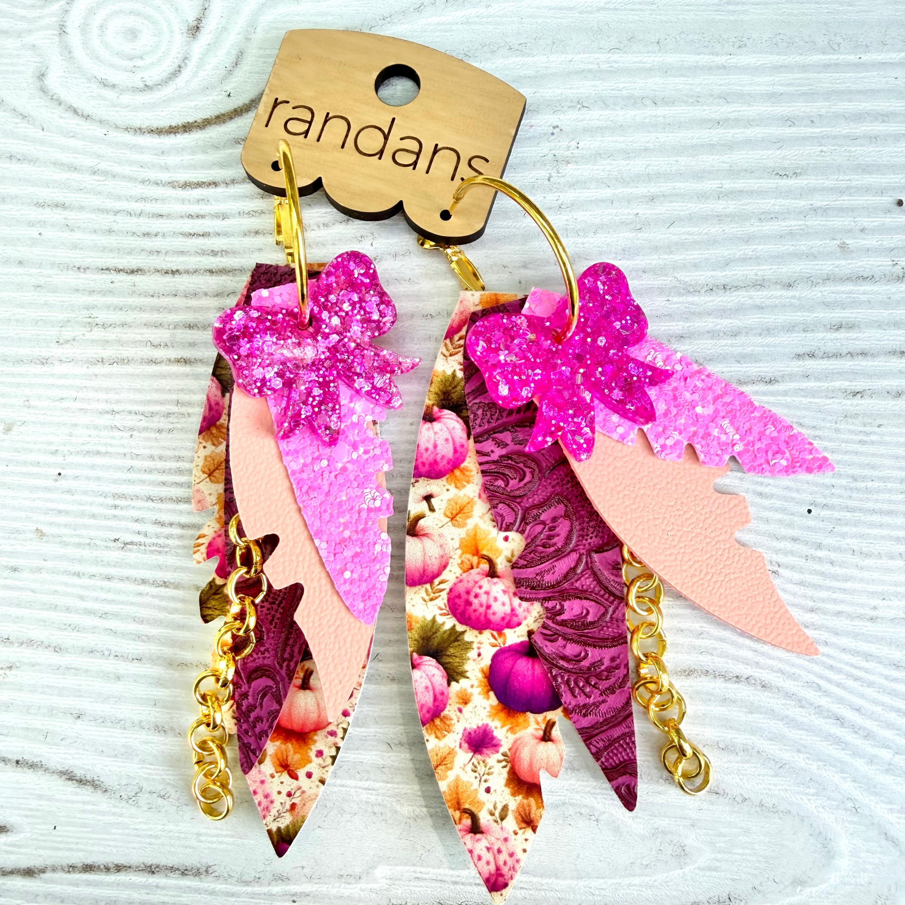 Randans fringe hoop earrings- Fall- Beam-Dear Me Southern Boutique, located in DeRidder, Louisiana