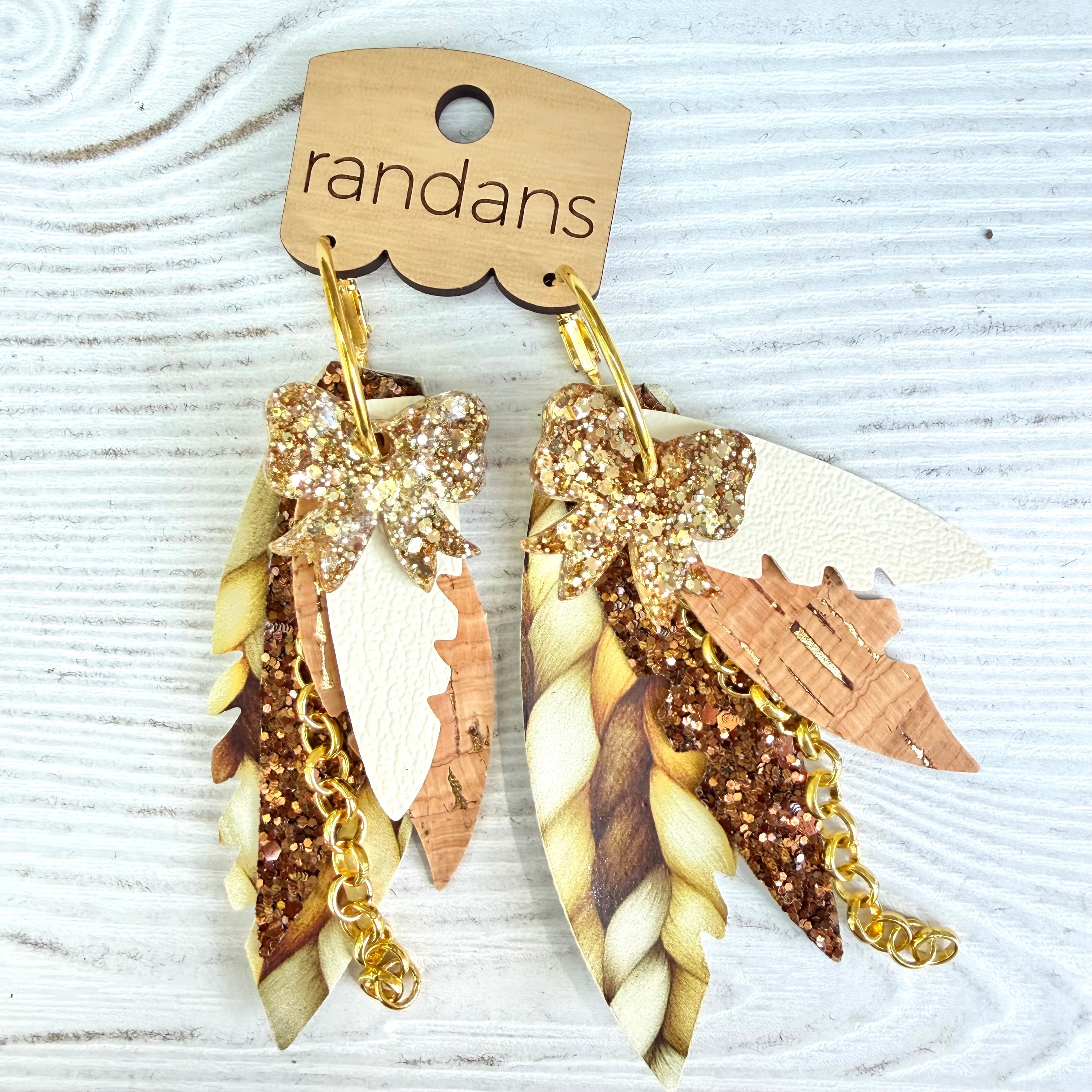 Randans fringe hoop earrings- Fall- Bjorn-Dear Me Southern Boutique, located in DeRidder, Louisiana