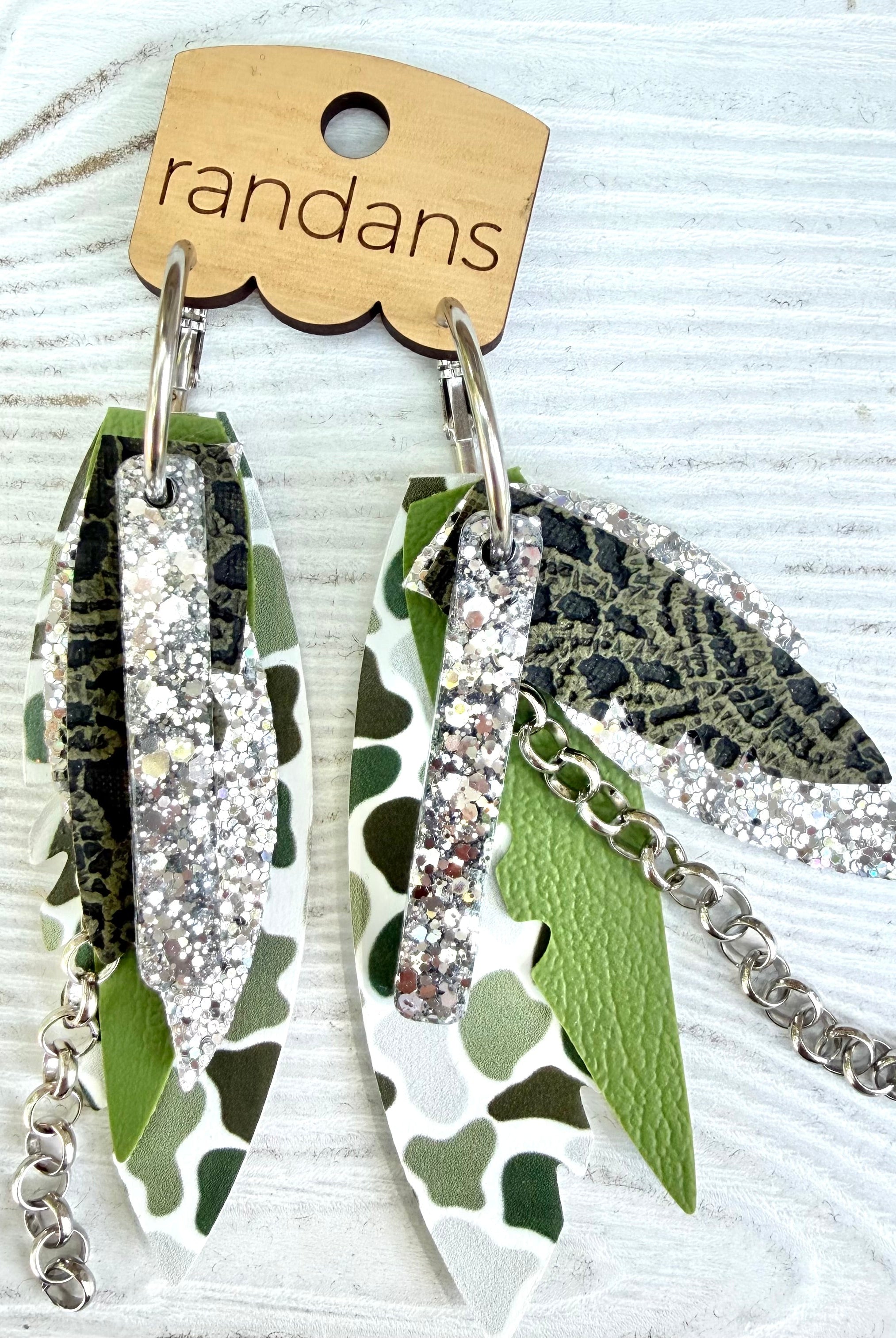 Randans fringe hoop earrings- Fall- Bowie-Dear Me Southern Boutique, located in DeRidder, Louisiana