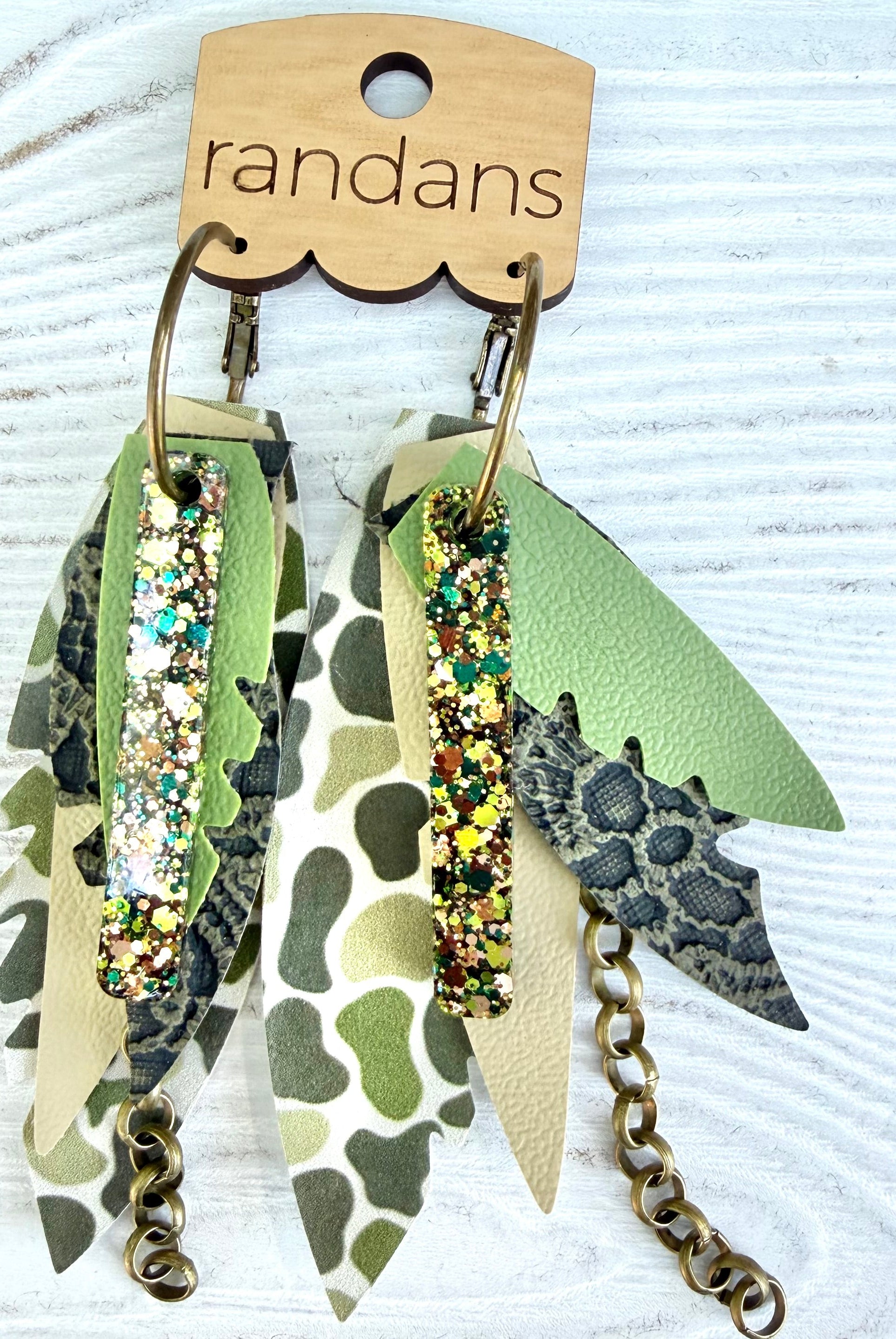 Randans fringe hoop earrings- Fall- Diesel-Dear Me Southern Boutique, located in DeRidder, Louisiana
